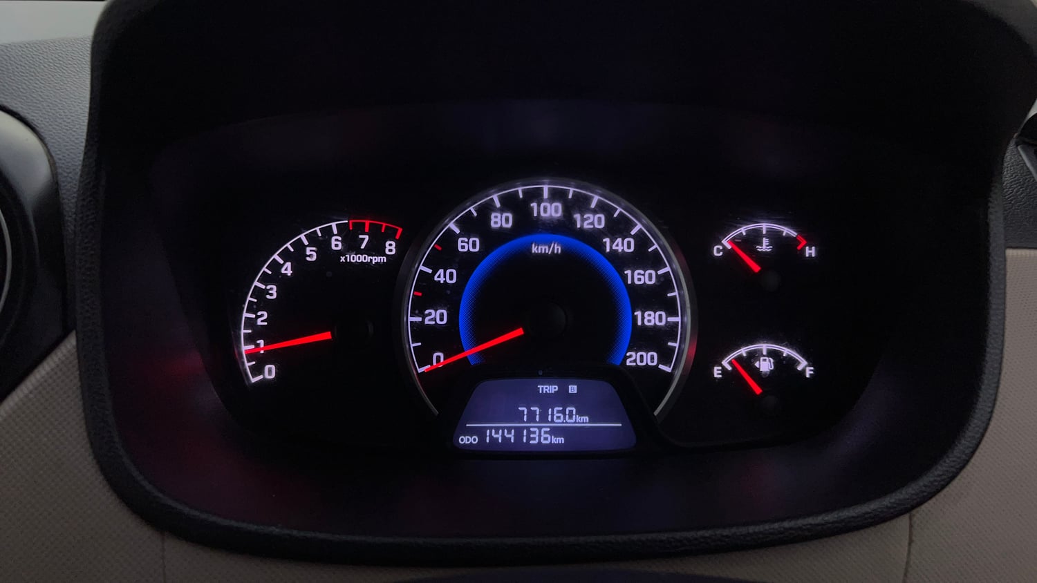 Used 2018 Hyundai Grand i10 Magna 1.2 Kappa VTVT Petrol Manual interior CLUSTERMETER VIEW