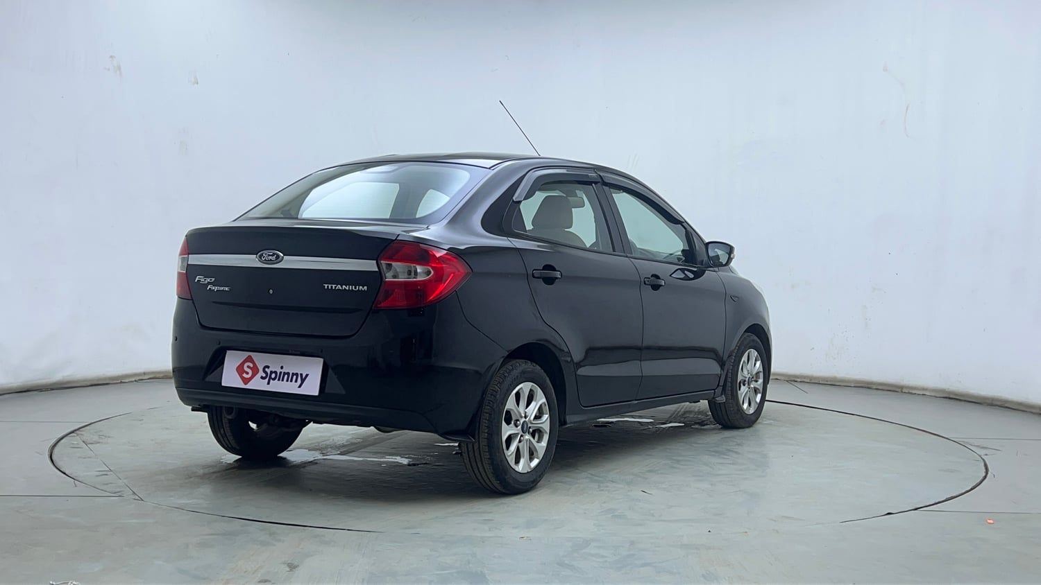 Used 2017 Ford Figo Aspire Titanium 1.2 Ti-VCT Petrol Manual exterior RIGHT REAR CORNER VIEW