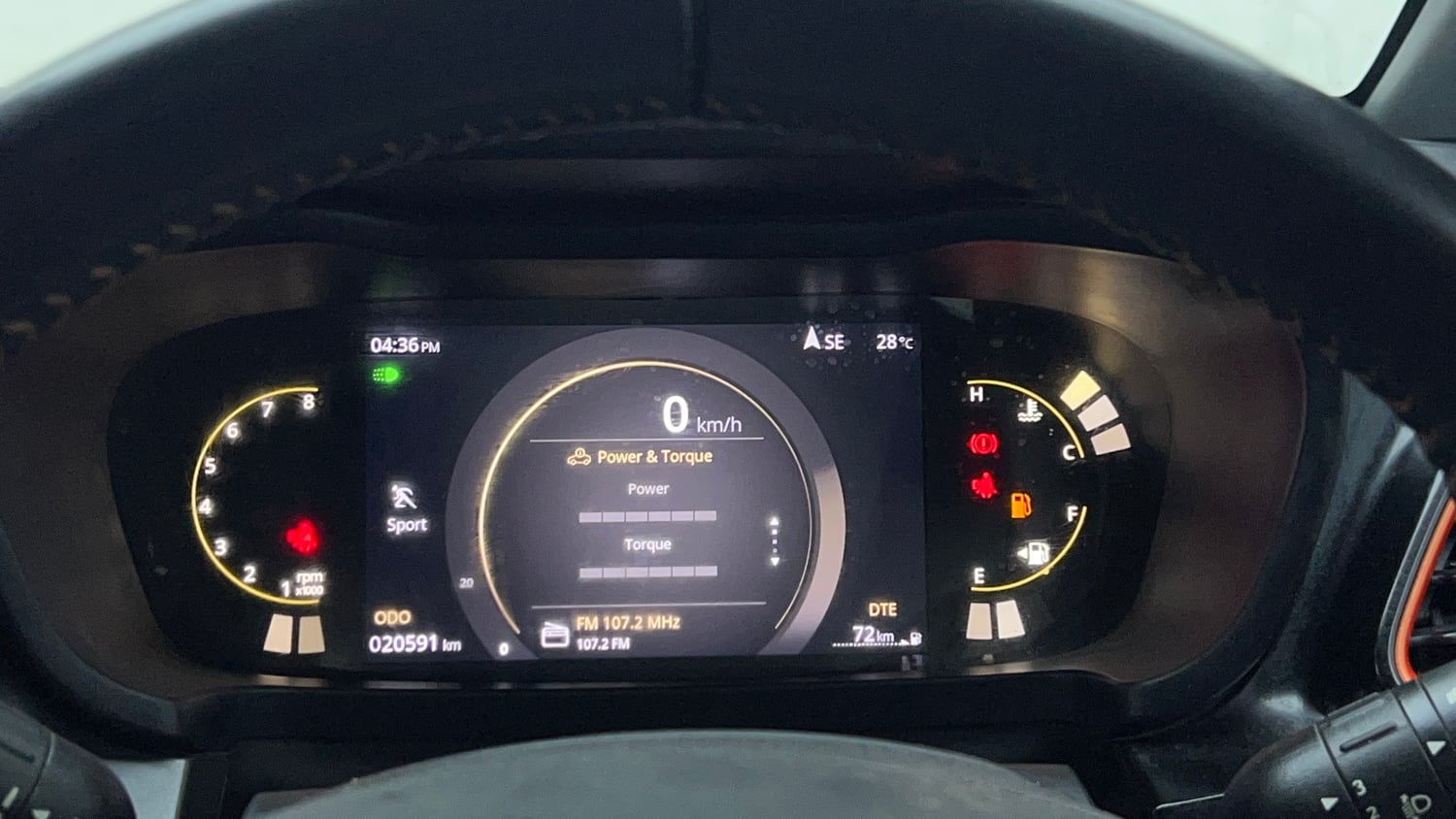 Used 2025 Tata Altroz Racer R2 Petrol Manual interior CLUSTERMETER VIEW