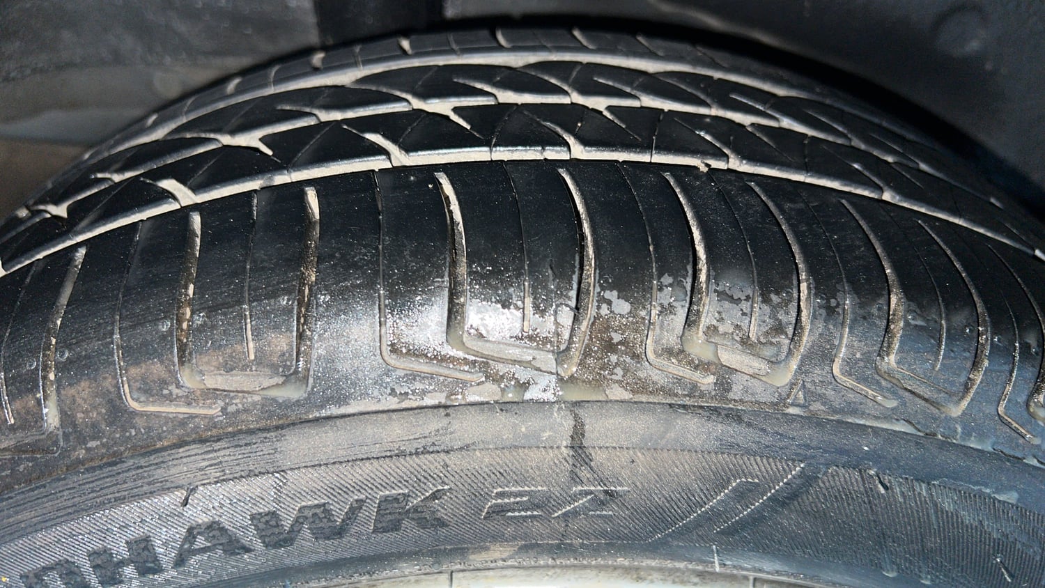Used 2016 Honda Jazz V Petrol Petrol Manual tyres RIGHT REAR TYRE TREAD VIEW