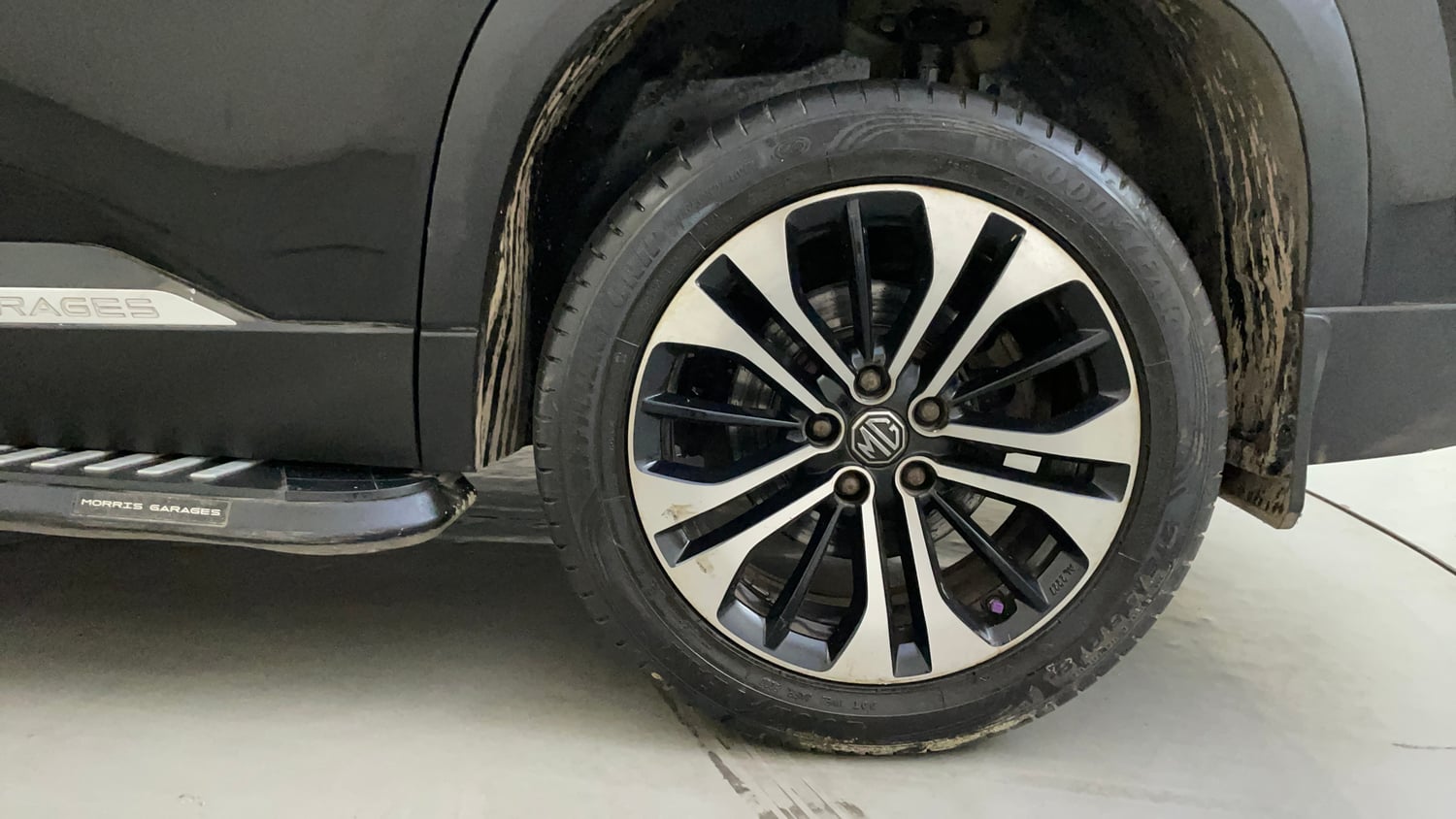 Used 2021 MG Motors Hector Sharp 1.5 Petrol CVT Petrol Automatic tyres LEFT REAR TYRE RIM VIEW
