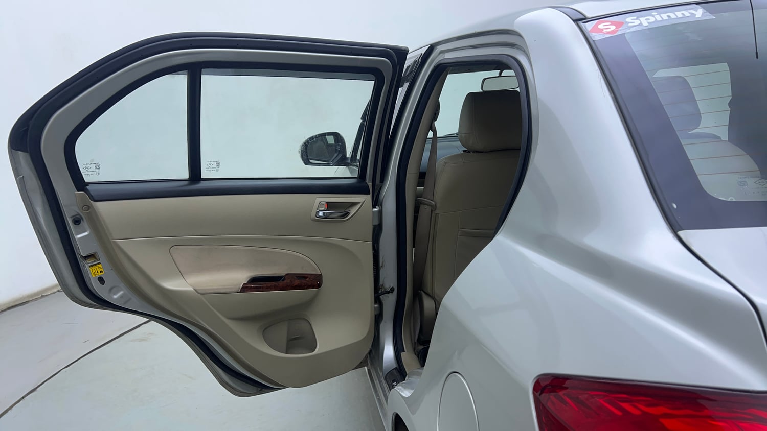 Used 2015 Maruti Suzuki Swift Dzire ZXI Petrol Manual interior LEFT REAR DOOR OPEN VIEW
