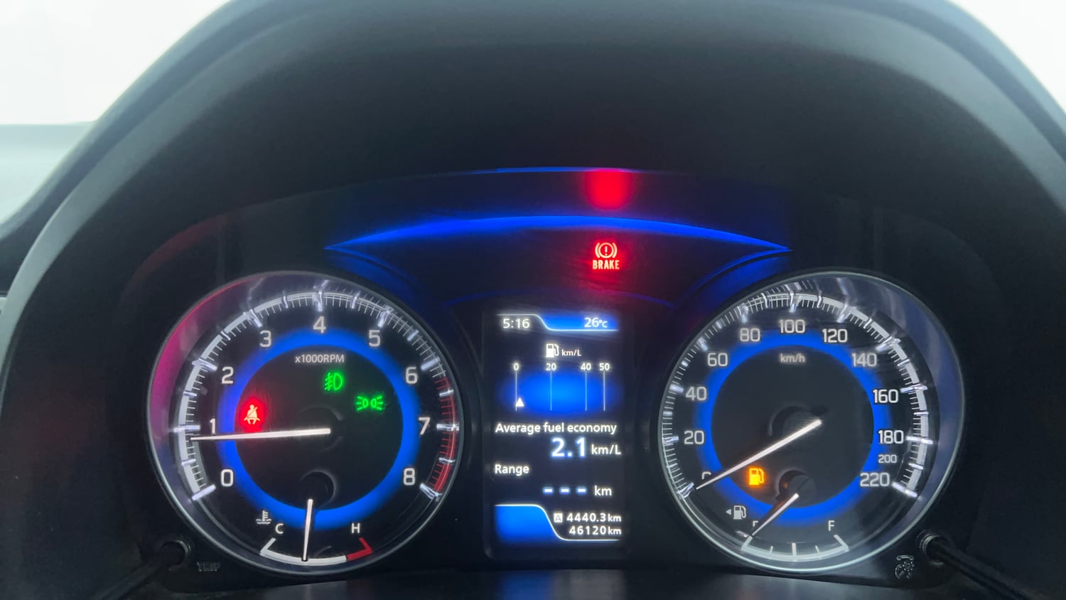 Used 2022 Maruti Suzuki Baleno Zeta Petrol Manual interior CLUSTERMETER VIEW