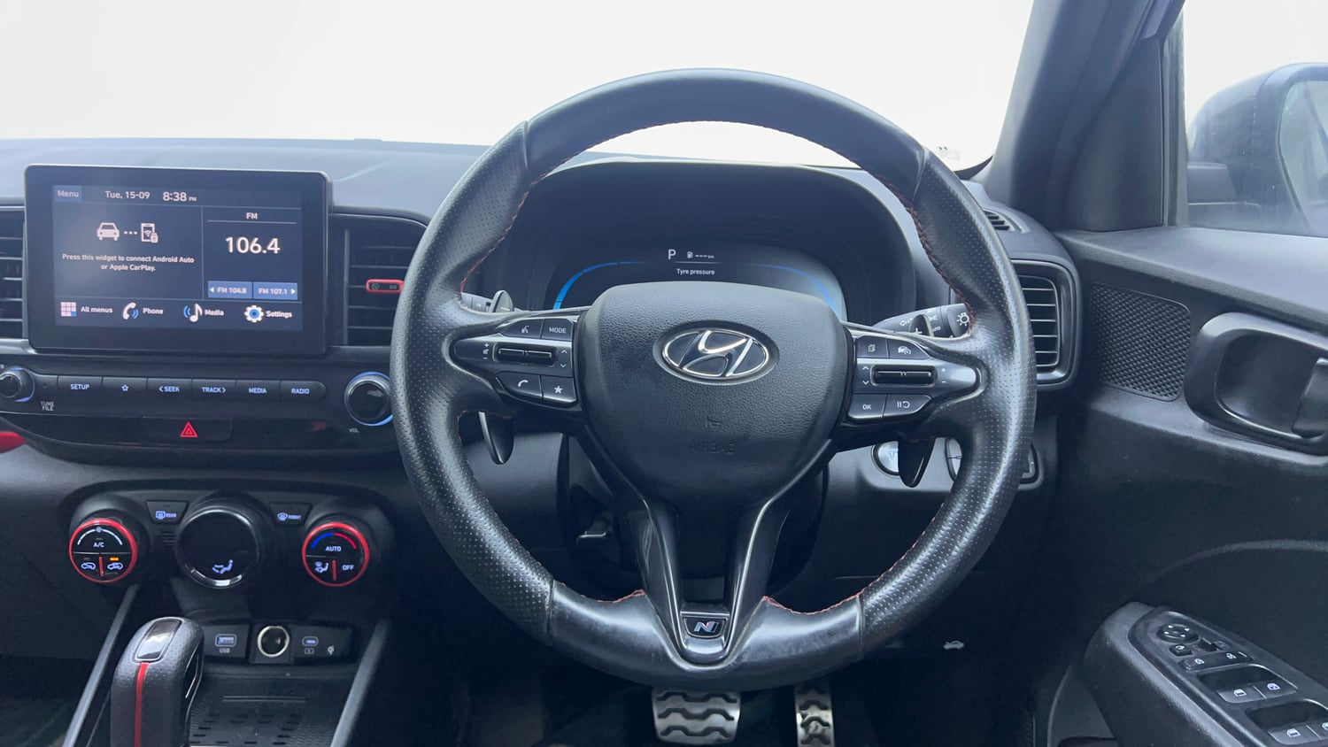 Used 2022 Hyundai Venue N-Line N6 DCT Dual Tone Petrol Automatic interior STEERING VIEW