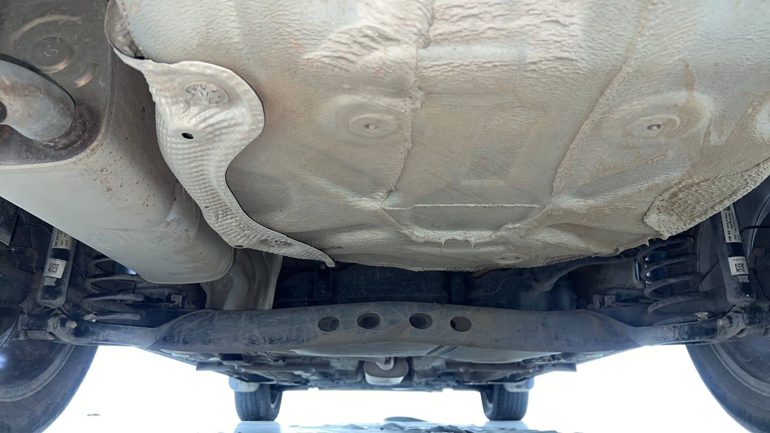 Used 2022 Skoda Slavia Style 1.5L TSI DSG Petrol Automatic extra REAR UNDERBODY VIEW (TAKEN FROM REAR)