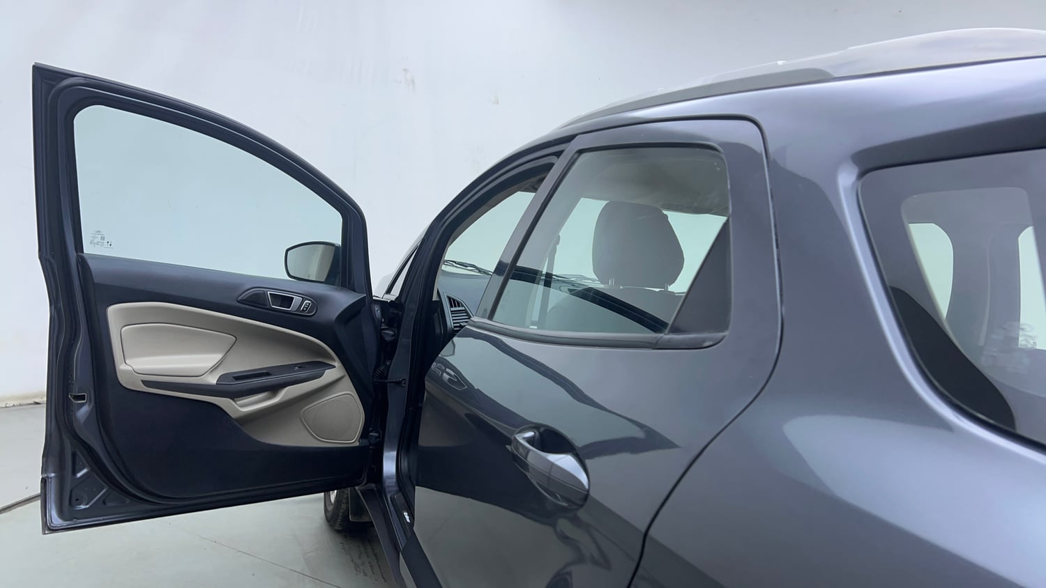 Used 2020 Ford EcoSport Titanium 1.5L TDCi Diesel Manual interior LEFT FRONT DOOR OPEN VIEW