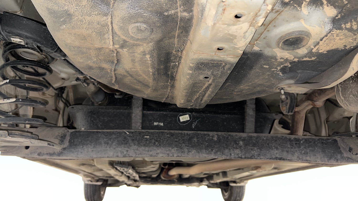 Used 2018 Hyundai Grand i10 Sportz AT 1.2 Kappa VTVT Petrol Automatic extra REAR UNDERBODY VIEW (TAKEN FROM REAR)