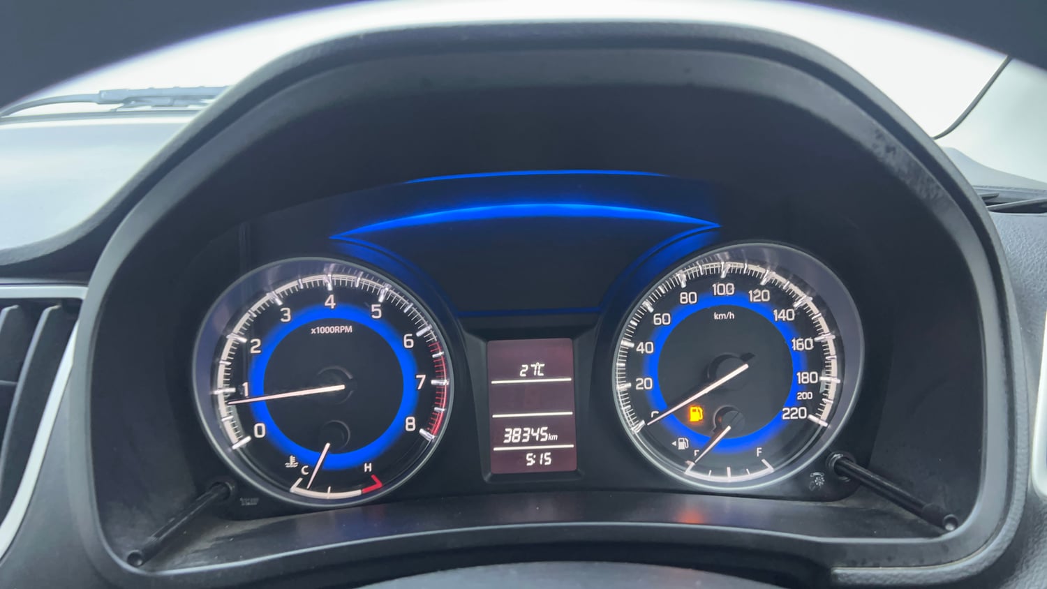 Used 2016 Maruti Suzuki Baleno Delta 1.2 Petrol Manual interior CLUSTERMETER VIEW