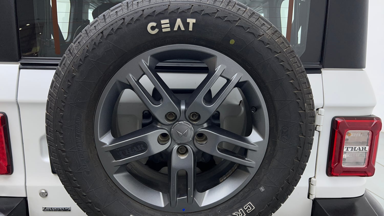 Used 2023 Mahindra Thar LX Hard Top Petrol AT RWD Petrol Automatic tyres SPARE TYRE VIEW