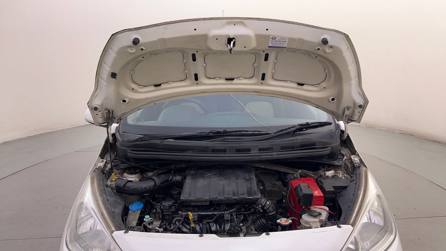 Used 2018 Hyundai Grand i10 Magna 1.2 Kappa VTVT Petrol Manual engine ENGINE & BONNET OPEN FRONT VIEW