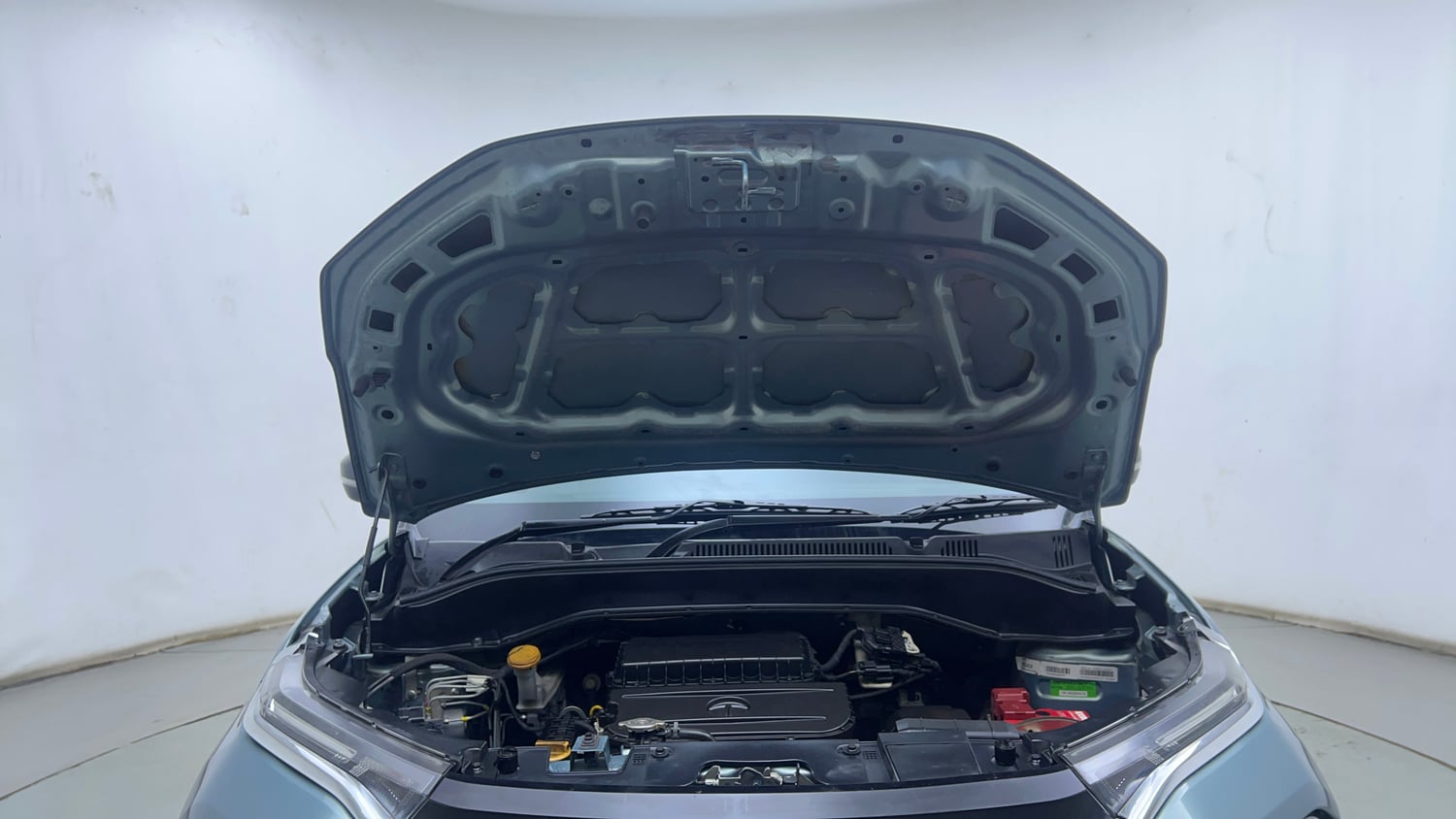 Used 2023 Tata Punch Creative IRA AMT Dual Tone Petrol Automatic engine ENGINE & BONNET OPEN FRONT VIEW