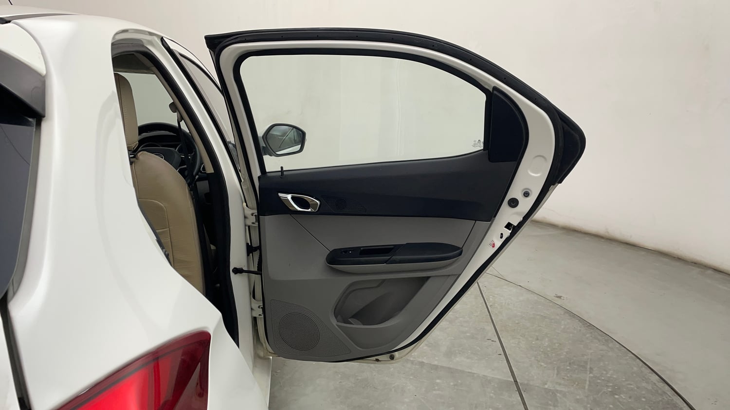 Used 2017 Tata Tiago Revotron XZA Petrol Automatic interior RIGHT REAR DOOR OPEN VIEW