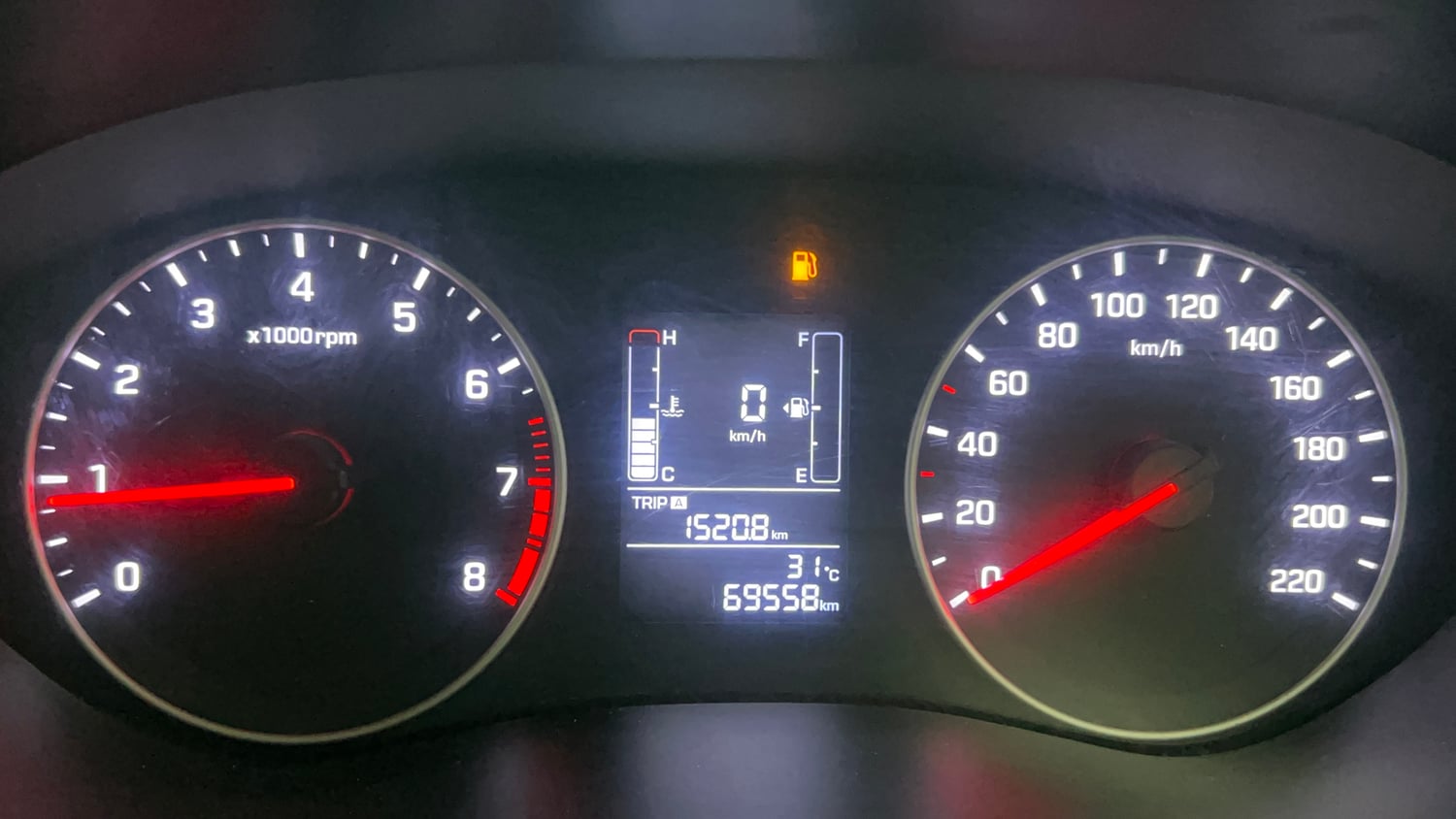Used 2018 Hyundai Elite i20 Sportz 1.2 Petrol Manual interior CLUSTERMETER VIEW