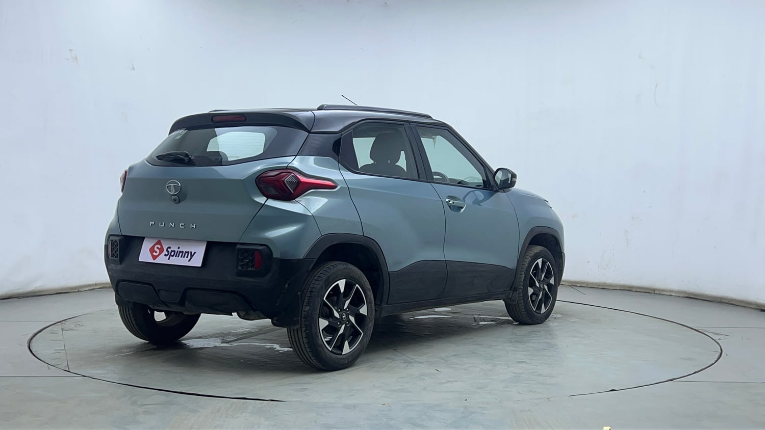 Used 2023 Tata Punch Creative IRA AMT Dual Tone Petrol Automatic exterior RIGHT REAR CORNER VIEW