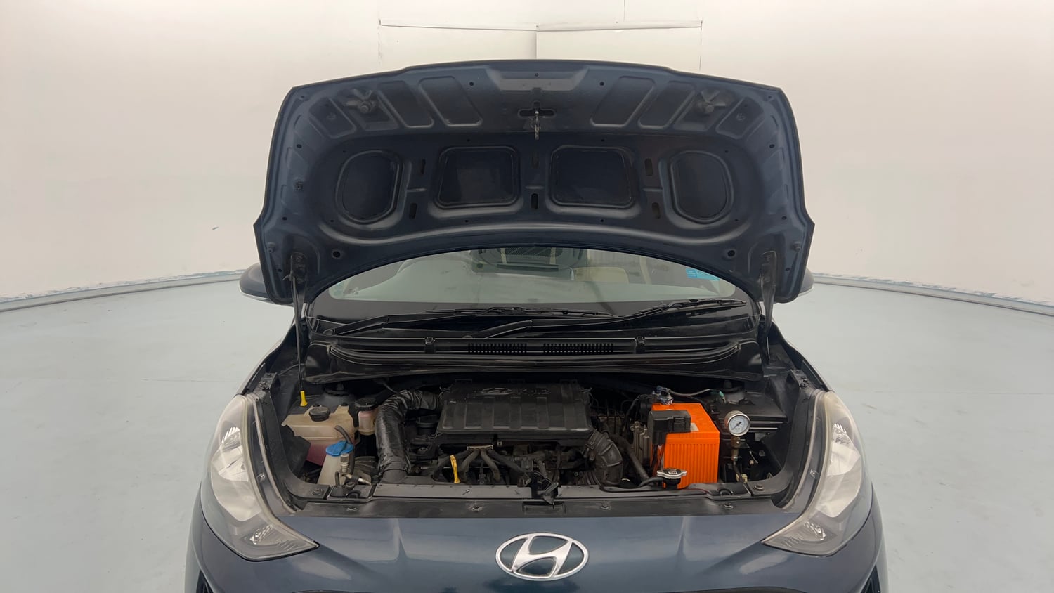 Used 2021 Hyundai Grand i10 Nios Sportz 1.2 Kappa VTVT CNG Cng Manual engine ENGINE & BONNET OPEN FRONT VIEW