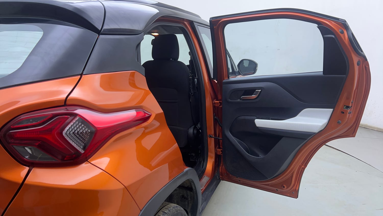 Used 2023 Tata Punch Creative Dual Tone AMT Petrol Automatic interior RIGHT REAR DOOR OPEN VIEW