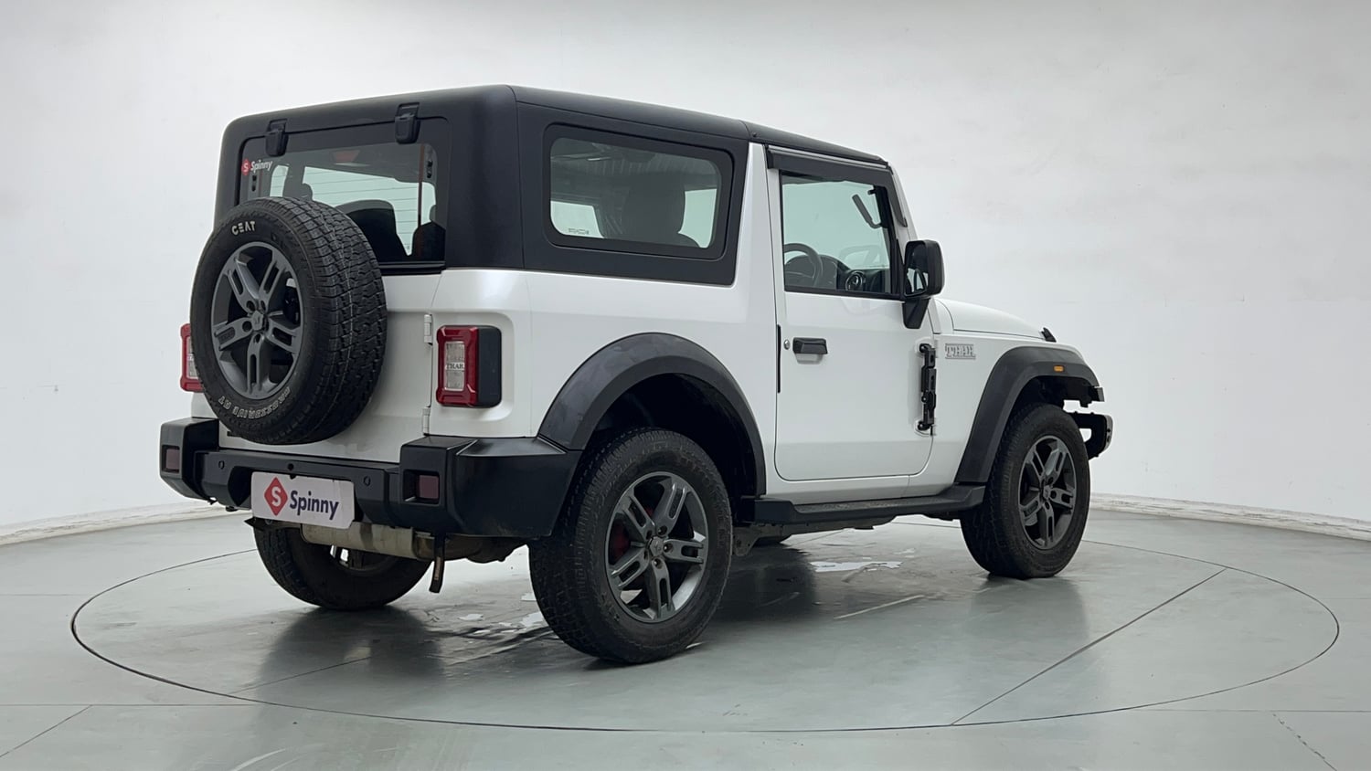 Used 2023 Mahindra Thar LX Hard Top Petrol AT RWD Petrol Automatic exterior RIGHT REAR CORNER VIEW