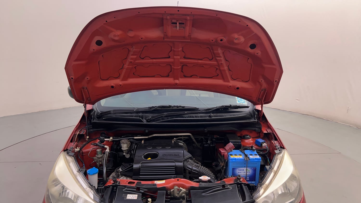 Used 2014 Maruti Suzuki Celerio VXi Petrol Manual engine ENGINE & BONNET OPEN FRONT VIEW