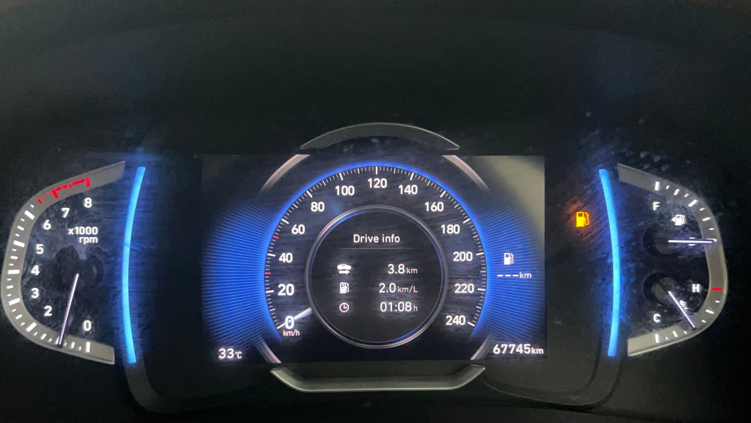 Used 2022 Hyundai Alcazar Prestige 7 STR 2.0 Petrol Petrol Manual interior CLUSTERMETER VIEW