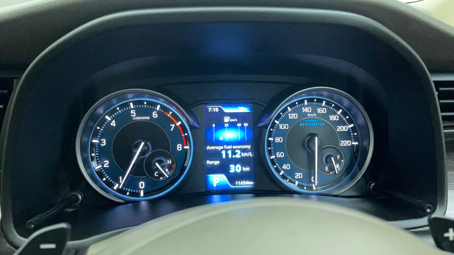 Used 2022 Maruti Suzuki Ertiga ZXi AT Petrol Automatic interior CLUSTERMETER VIEW