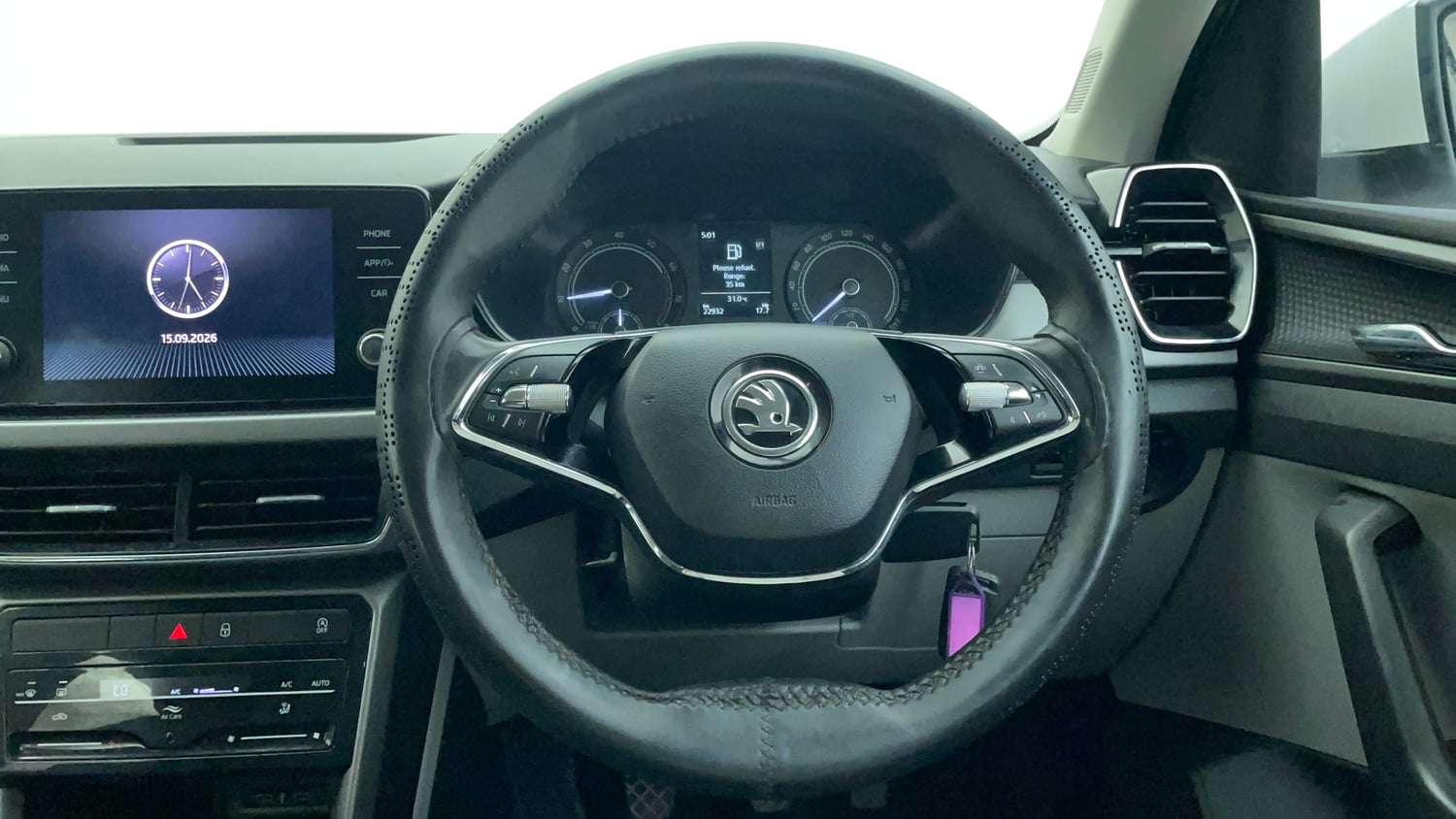 Used 2023 Skoda Kushaq Ambition 1.0L TSI MT Petrol Manual interior STEERING VIEW