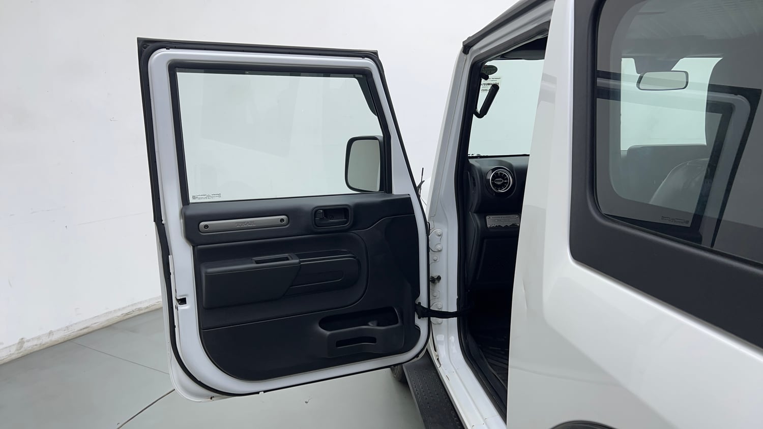 Used 2023 Mahindra Thar LX Hard Top Petrol AT RWD Petrol Automatic interior LEFT FRONT DOOR OPEN VIEW