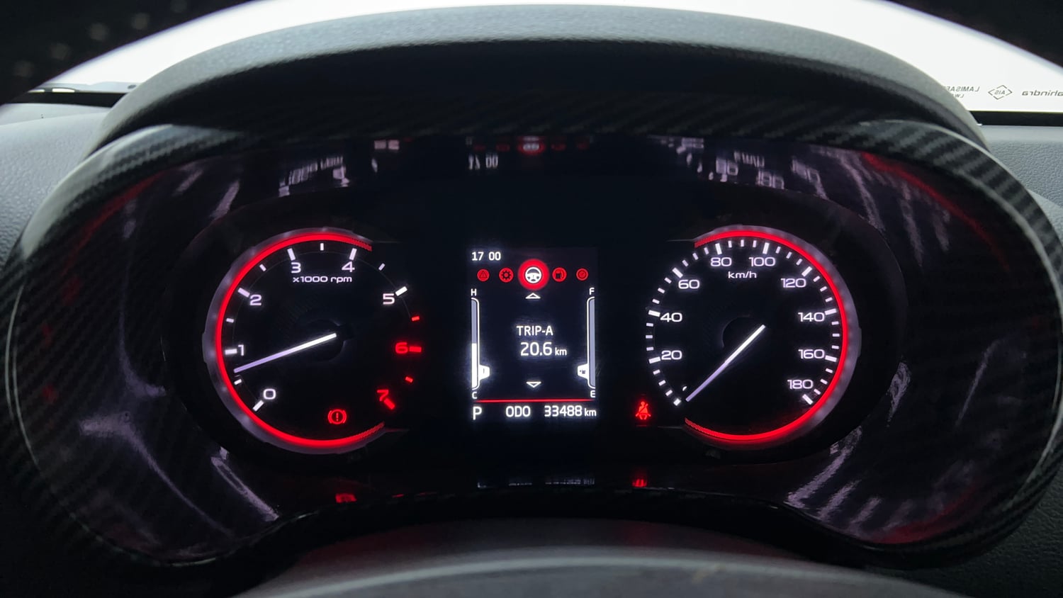 Used 2023 Mahindra Thar LX Hard Top Petrol AT RWD Petrol Automatic interior CLUSTERMETER VIEW
