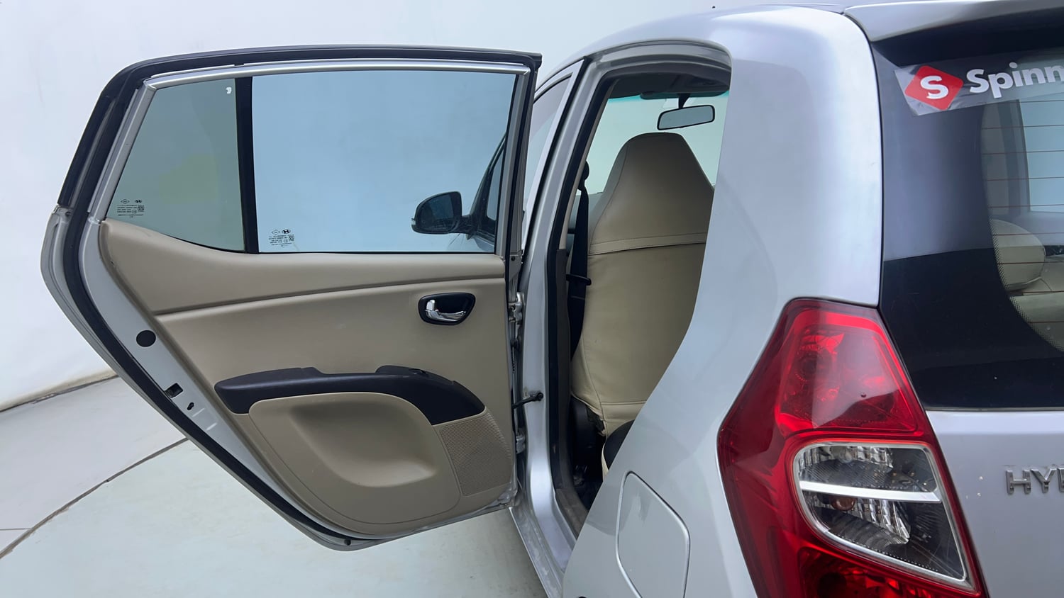 Used 2012 Hyundai i10 Sportz 1.2 Kappa2 Petrol Manual interior LEFT REAR DOOR OPEN VIEW