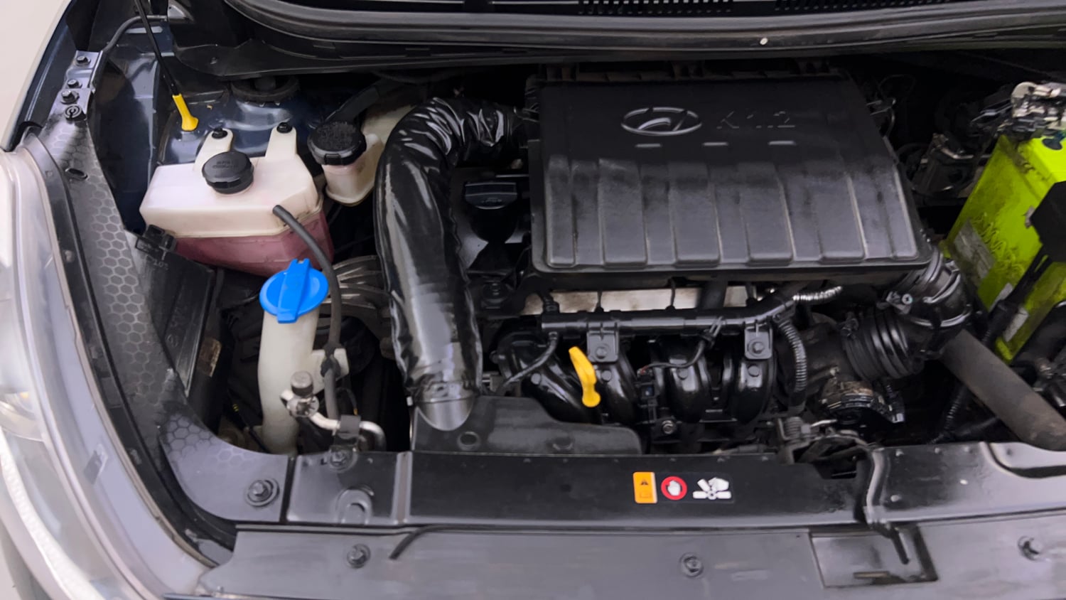 Used 2021 Hyundai Grand i10 Nios Sportz AMT 1.2 Kappa VTVT Petrol Automatic engine ENGINE RIGHT SIDE VIEW