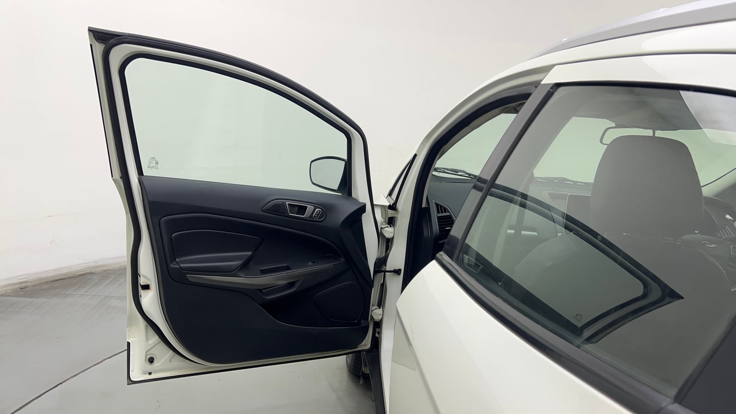 Used 2019 Ford EcoSport Titanium 1.5L Ti-VCT Petrol Manual interior LEFT FRONT DOOR OPEN VIEW