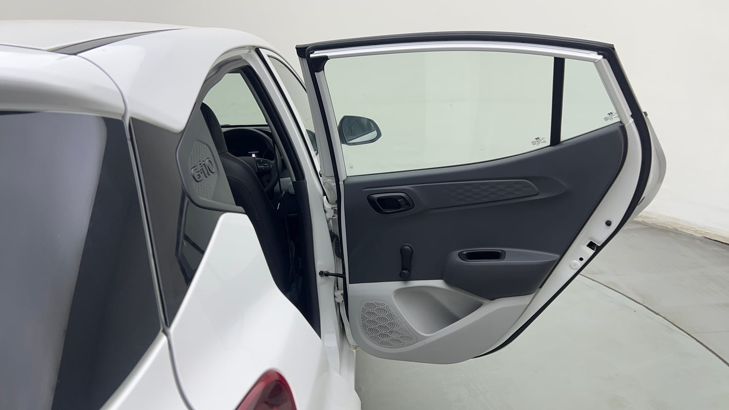 Used 2024 Hyundai Grand i10 Nios Era 1.2 Kappa Petrol Manual interior RIGHT REAR DOOR OPEN VIEW