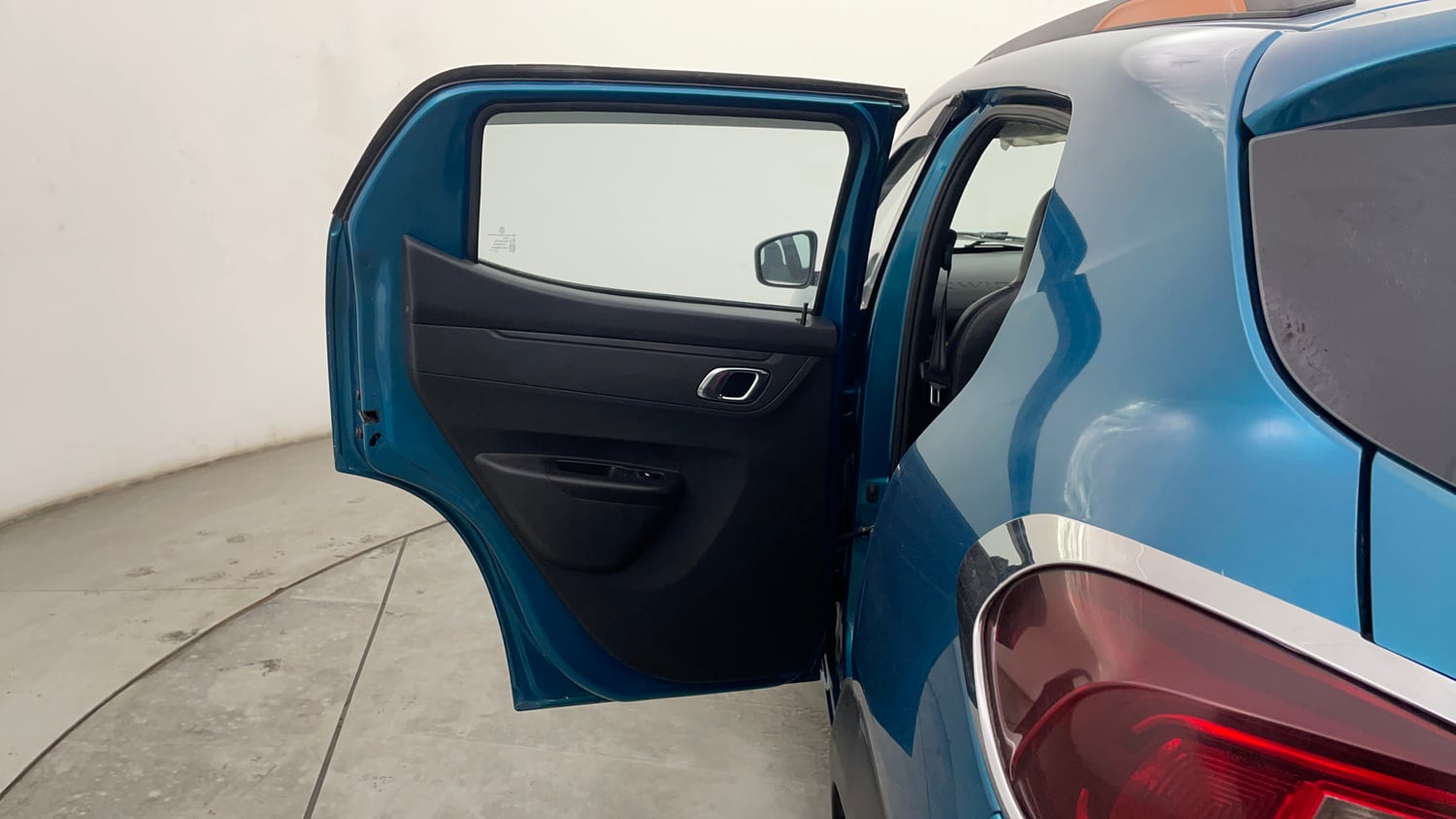 Used 2021 Renault Kwid CLIMBER 1.0 AMT Opt Petrol Automatic interior LEFT REAR DOOR OPEN VIEW