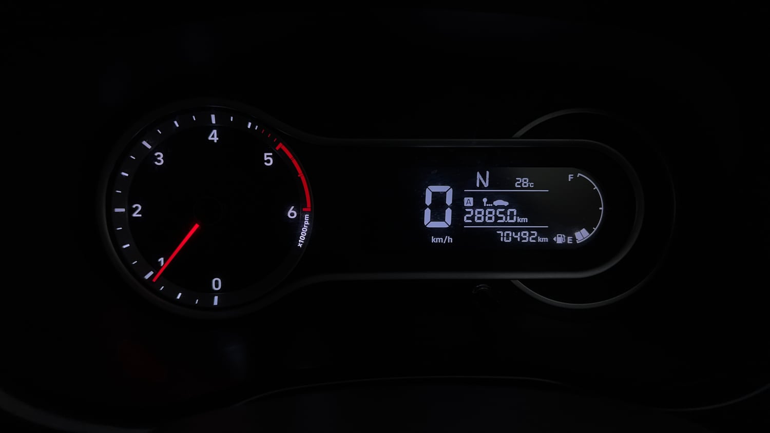 Used 2021 Hyundai Grand i10 Nios Sportz AMT 1.2 CRDi Diesel Automatic interior CLUSTERMETER VIEW