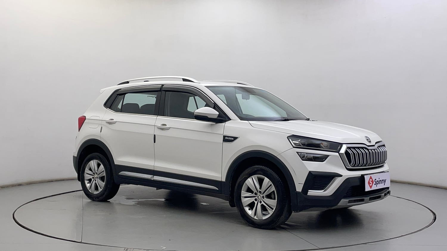 Used 2023 Skoda Kushaq Ambition 1.0L TSI MT Petrol Manual exterior RIGHT FRONT CORNER VIEW
