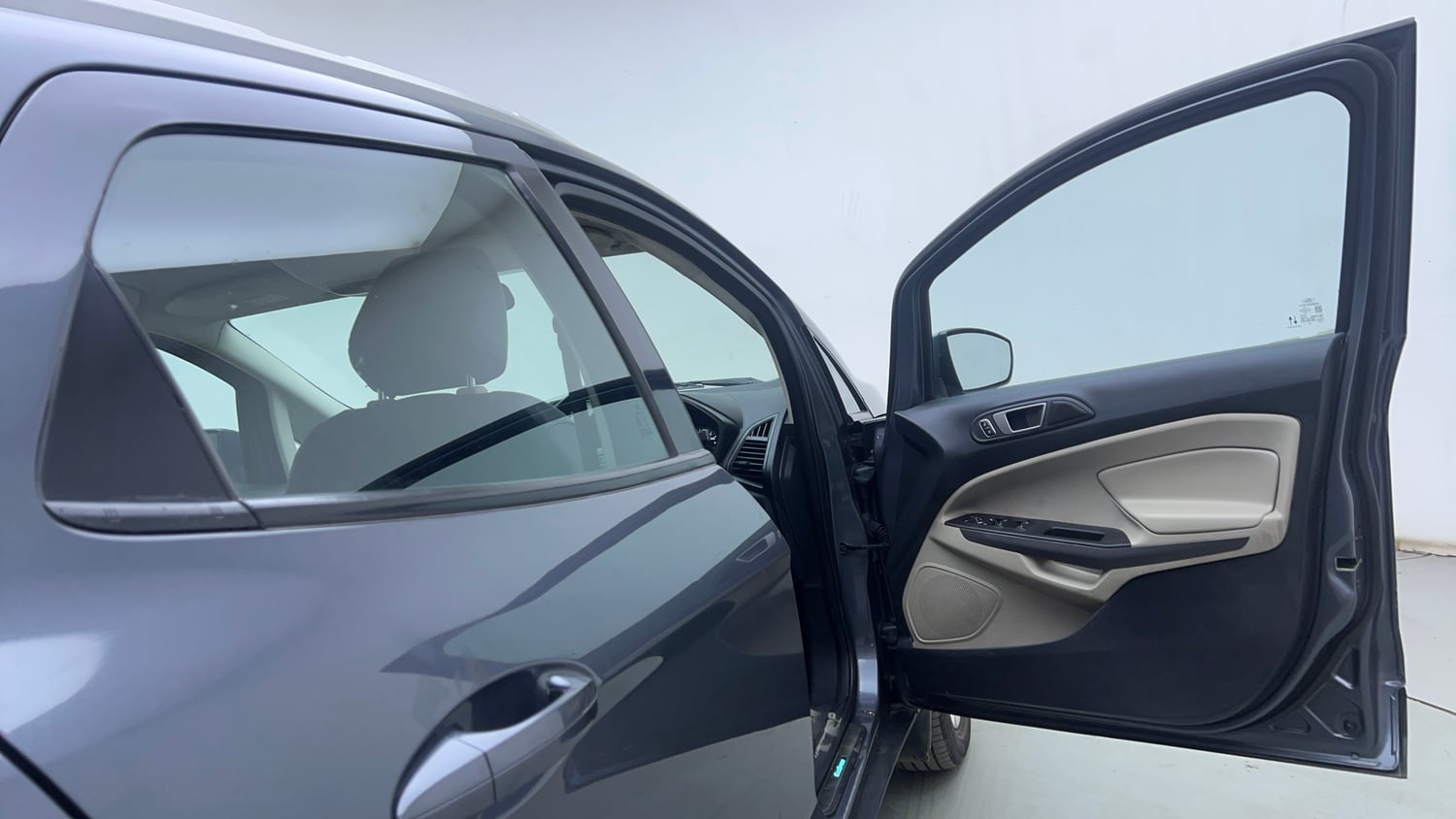 Used 2020 Ford EcoSport Titanium 1.5L TDCi Diesel Manual interior RIGHT FRONT DOOR OPEN VIEW