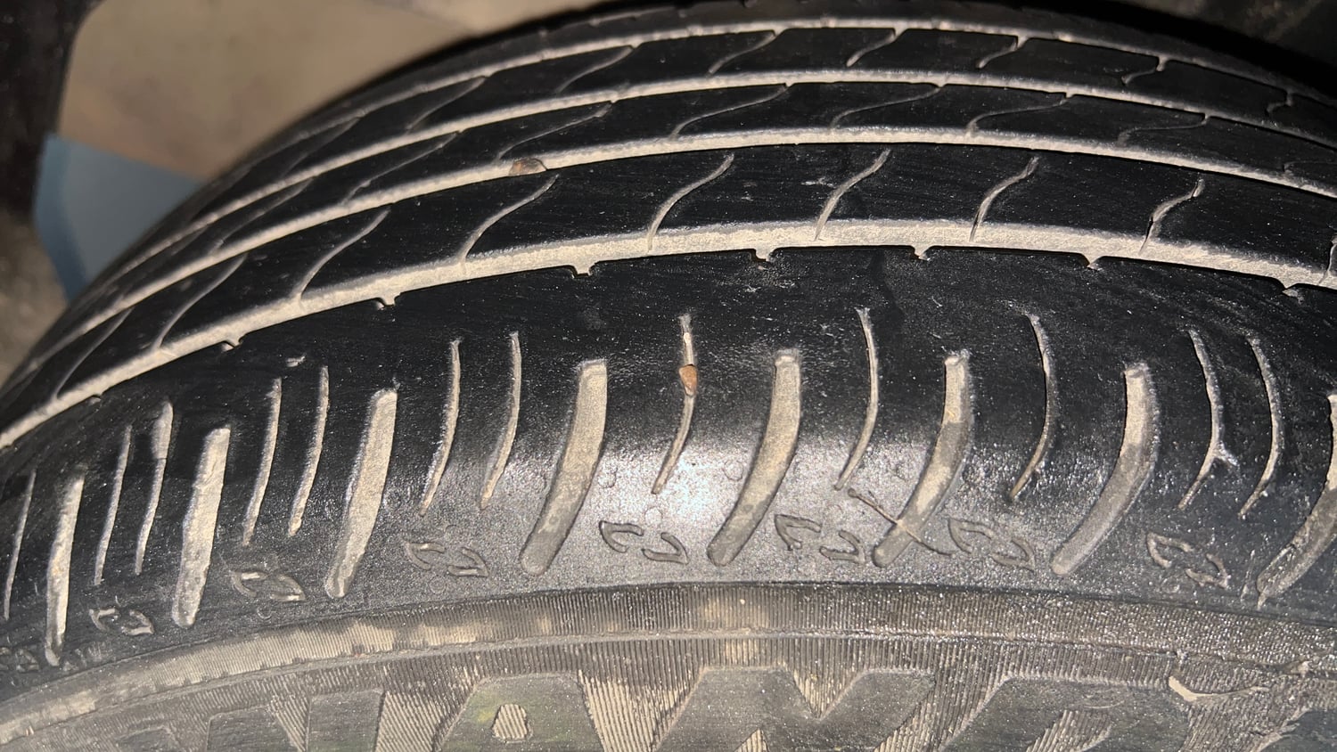 Used 2024 Maruti Suzuki XL6 Zeta MT CNG Cng Manual tyres RIGHT REAR TYRE TREAD VIEW