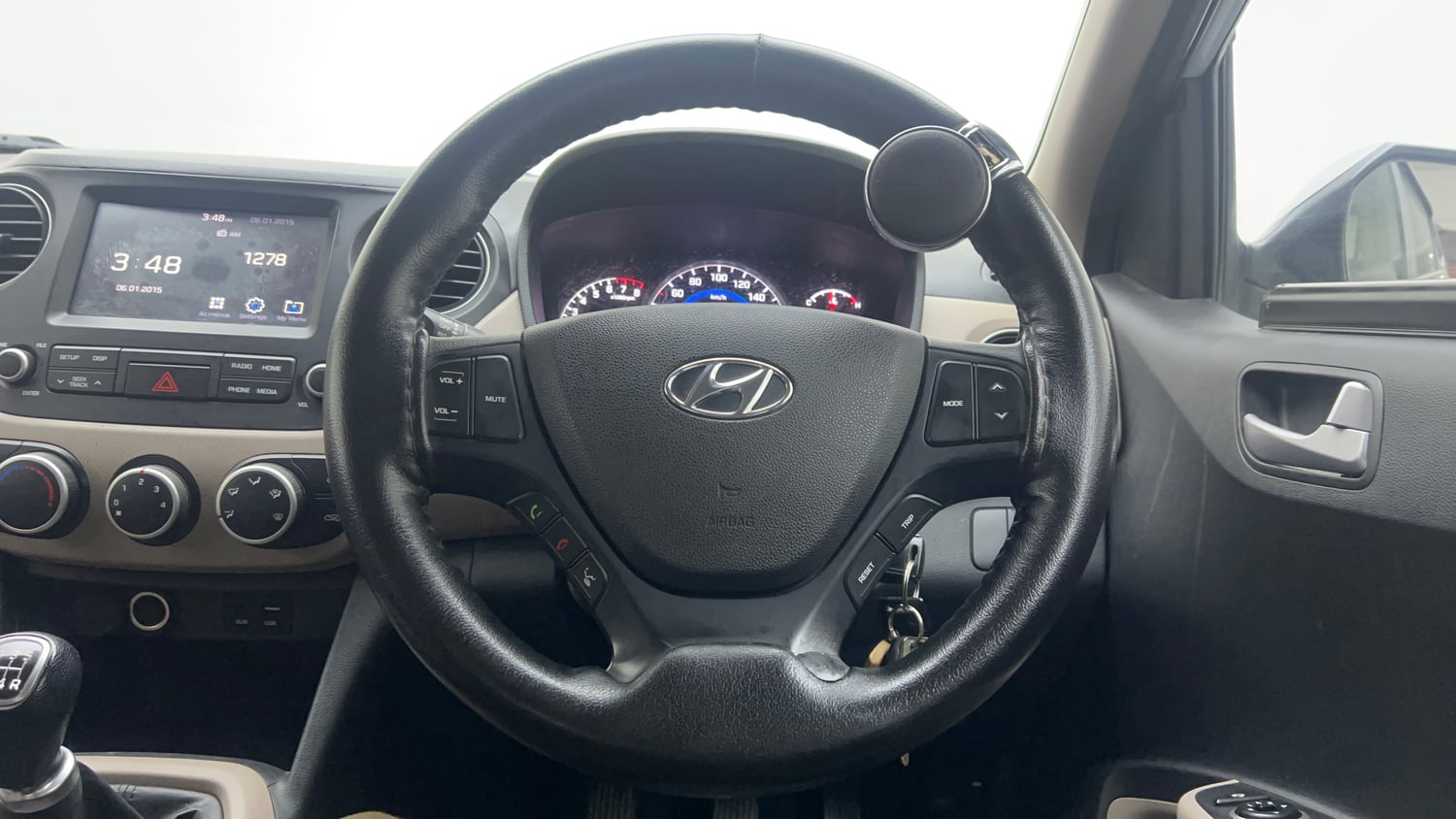 Used 2019 Hyundai Grand i10 Sportz 1.2 Kappa VTVT Petrol Manual interior STEERING VIEW