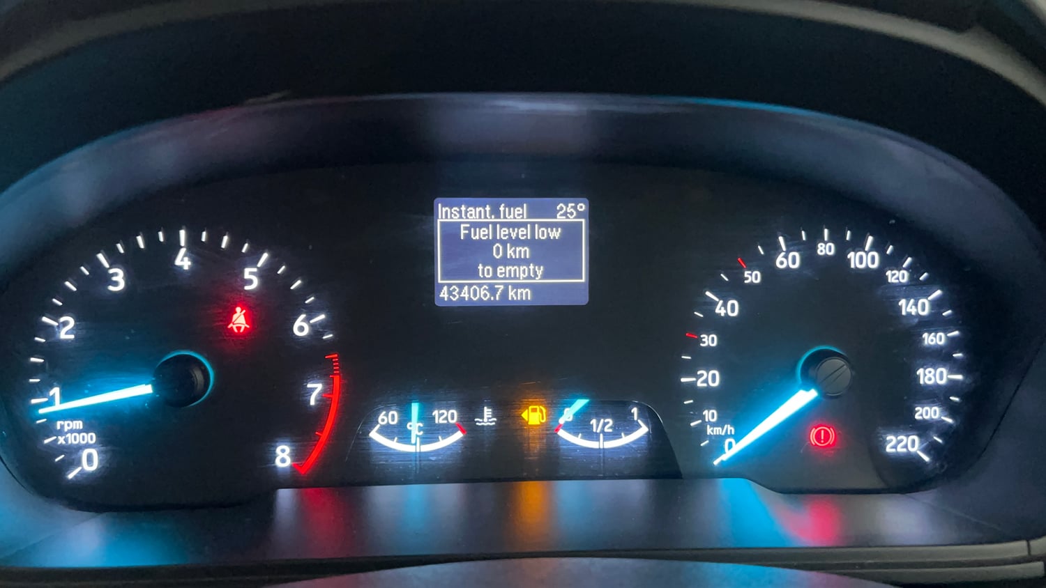 Used 2018 Ford EcoSport Titanium 1.5L Ti-VCT Petrol Manual interior CLUSTERMETER VIEW