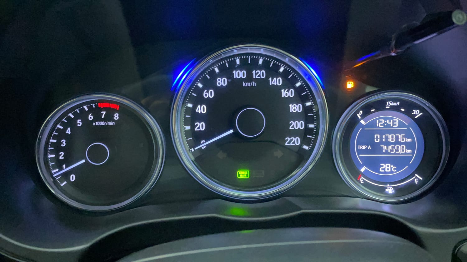 Used 2022 Honda City 4th Generation V Petrol Petrol Manual interior CLUSTERMETER VIEW