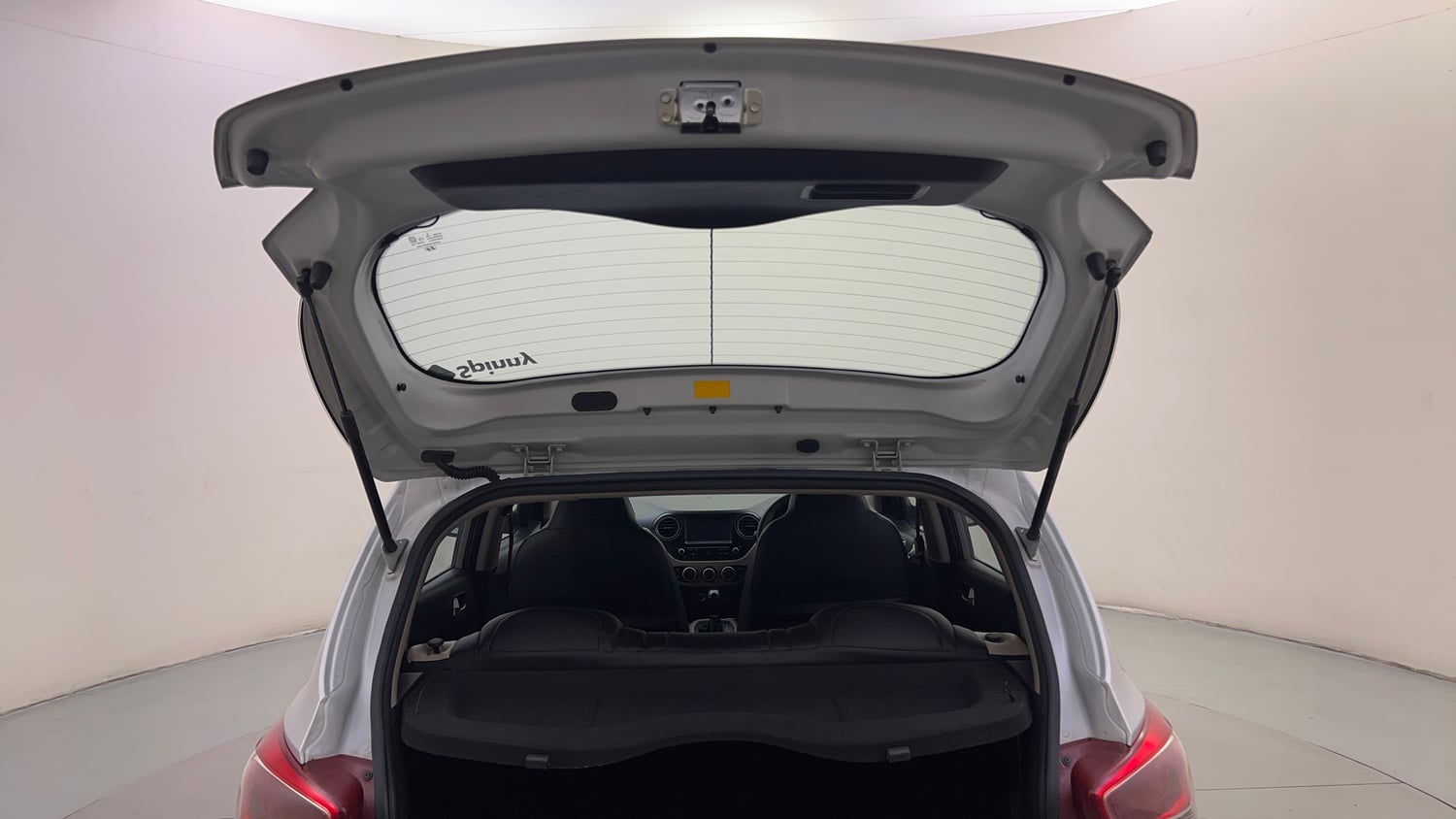 Used 2018 Hyundai Grand i10 Sportz AT 1.2 Kappa VTVT Petrol Automatic interior DICKY DOOR OPEN VIEW