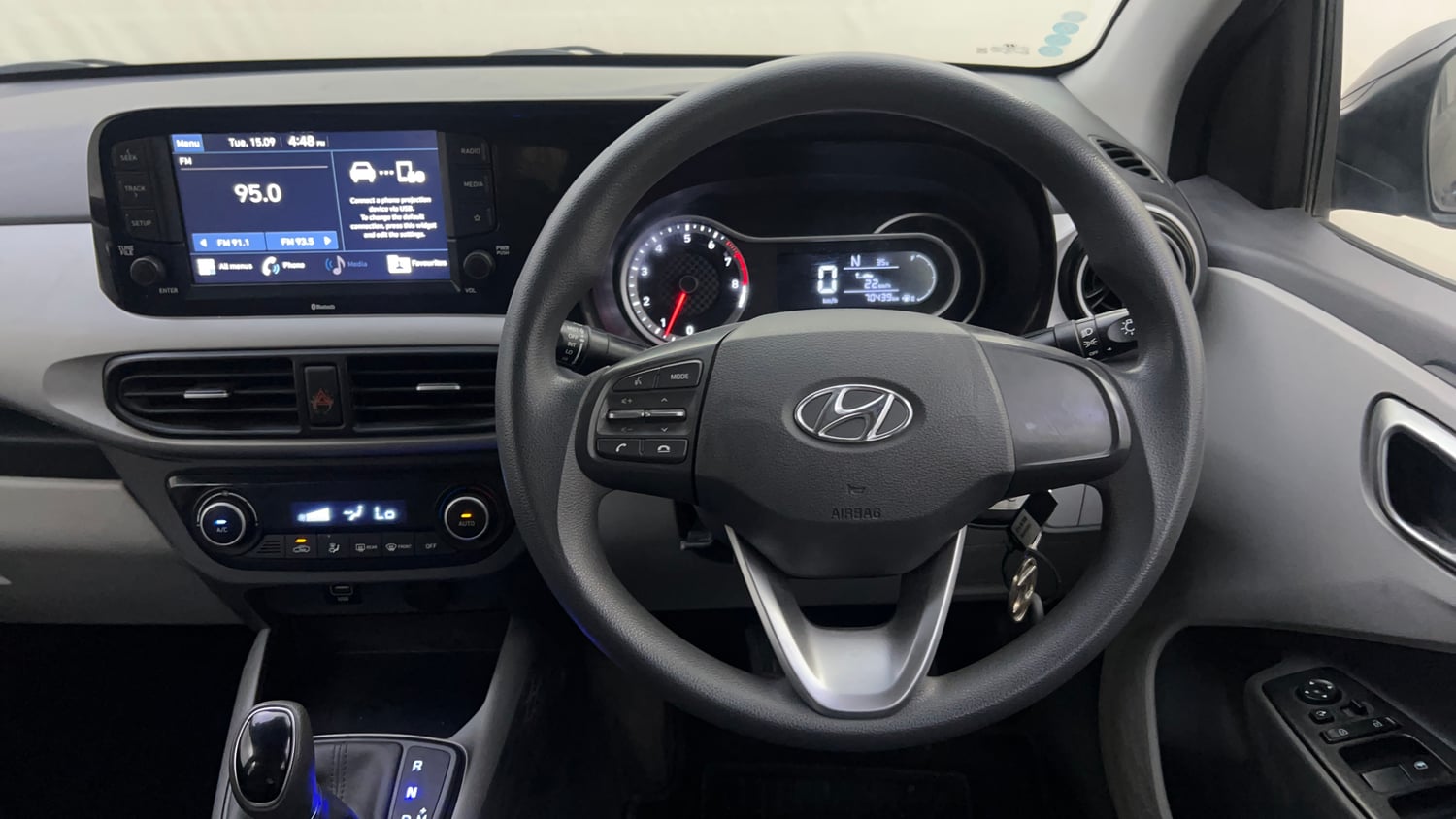 Used 2021 Hyundai Grand i10 Nios Sportz AMT 1.2 Kappa VTVT Petrol Automatic interior STEERING VIEW