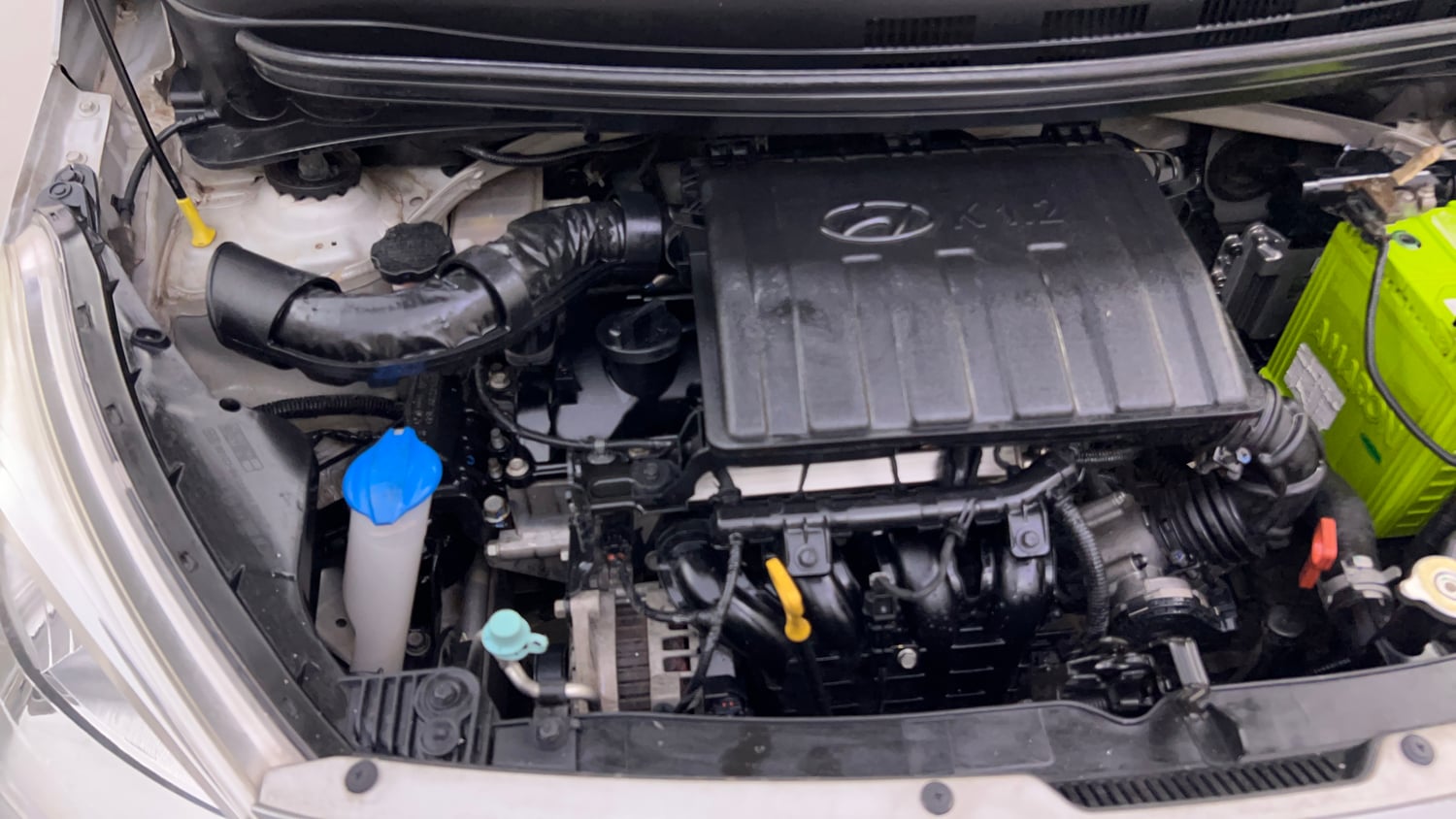 Used 2018 Hyundai Grand i10 Sportz AT 1.2 Kappa VTVT Petrol Automatic engine ENGINE RIGHT SIDE VIEW