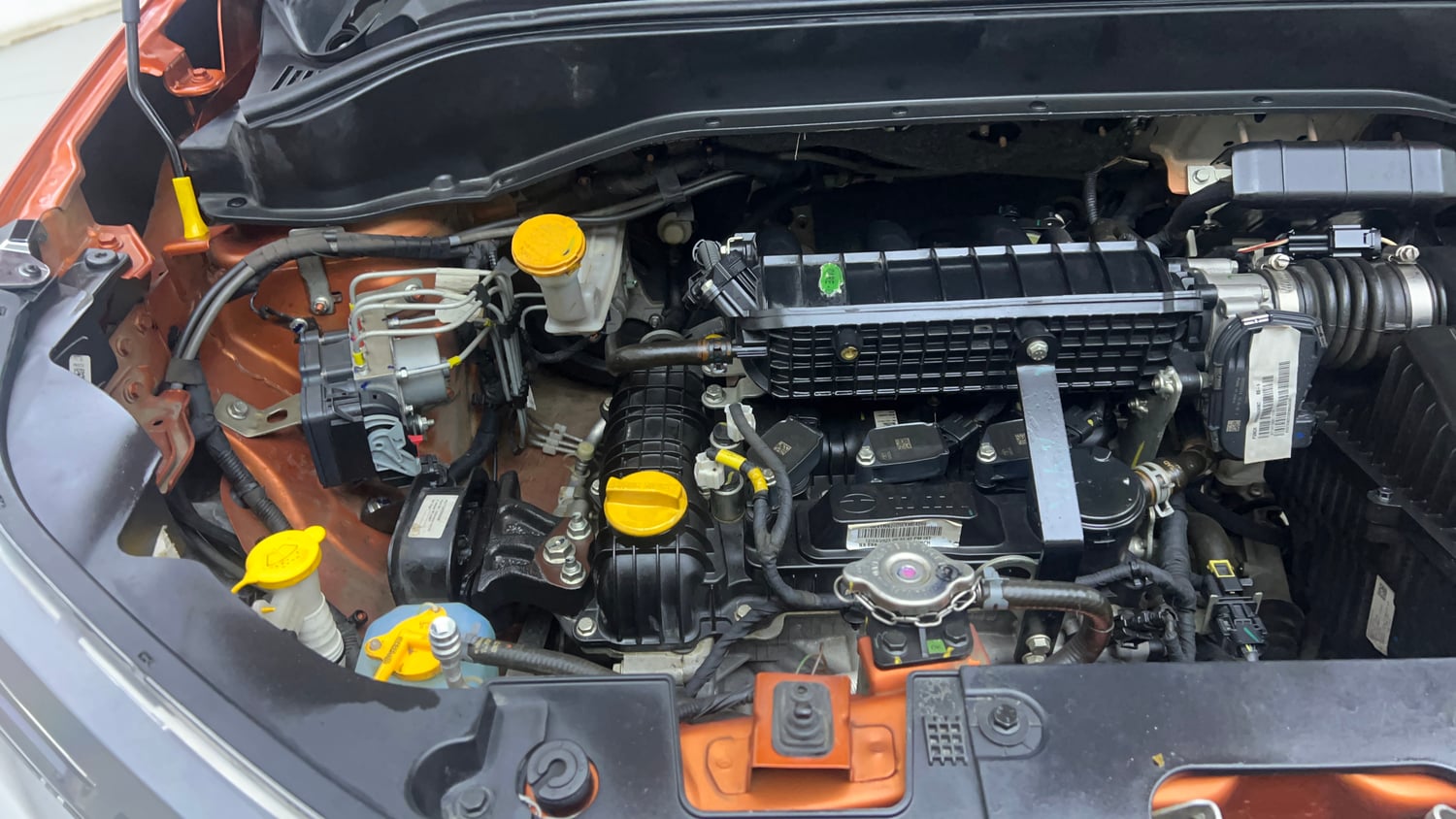 Used 2023 Tata Punch Creative Dual Tone AMT Petrol Automatic engine ENGINE RIGHT SIDE VIEW