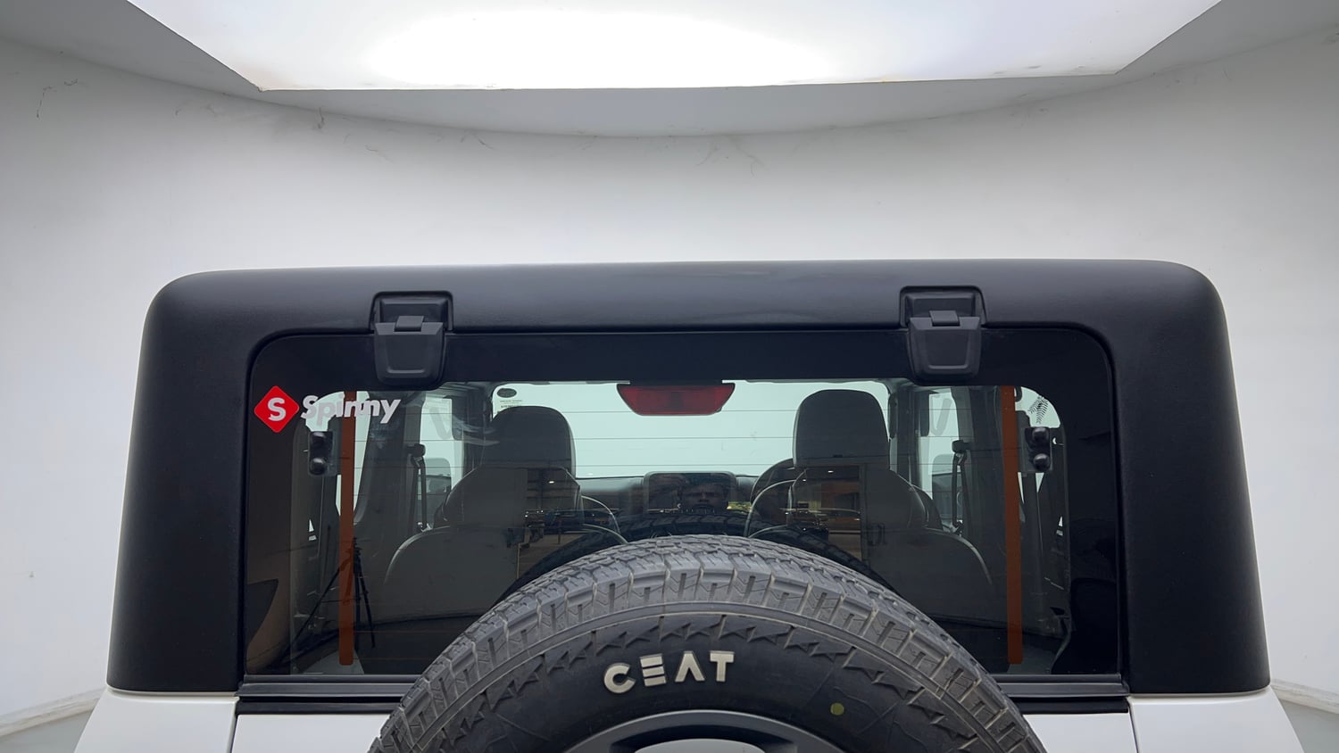 Used 2023 Mahindra Thar LX Hard Top Petrol AT RWD Petrol Automatic exterior BACK WINDSHIELD VIEW