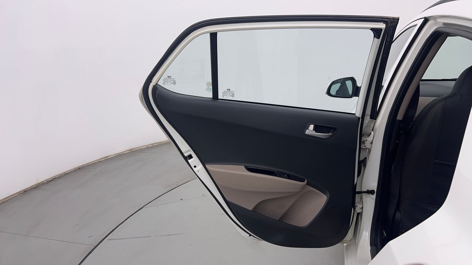Used 2018 Hyundai Grand i10 Sportz 1.2 Kappa VTVT Petrol Manual interior LEFT REAR DOOR OPEN VIEW
