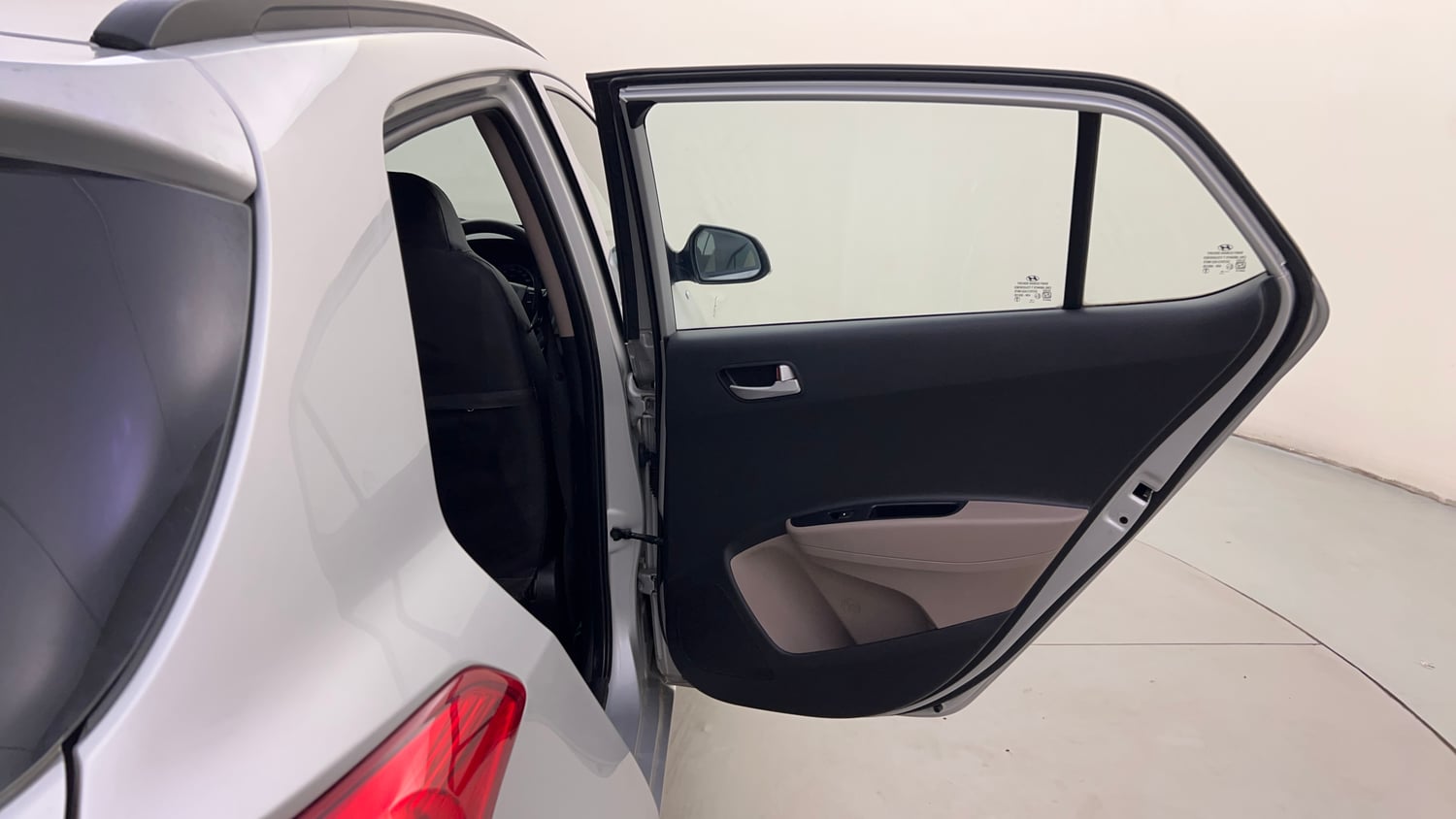 Used 2018 Hyundai Grand i10 Sportz AT 1.2 Kappa VTVT Petrol Automatic interior RIGHT REAR DOOR OPEN VIEW