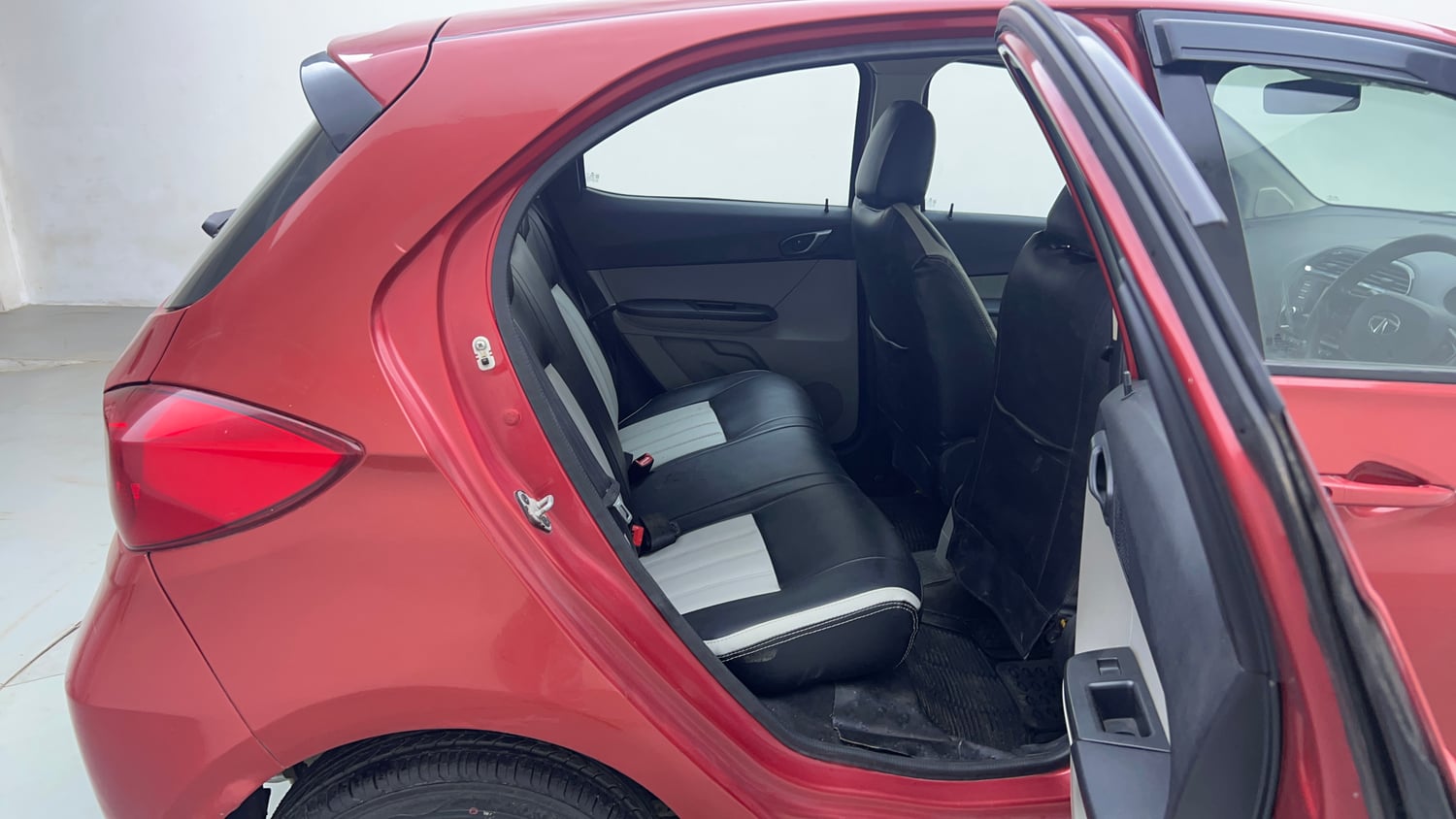 Used 2019 Tata Tiago Revotron XZ w/o Alloy Petrol Manual interior RIGHT SIDE REAR DOOR CABIN VIEW