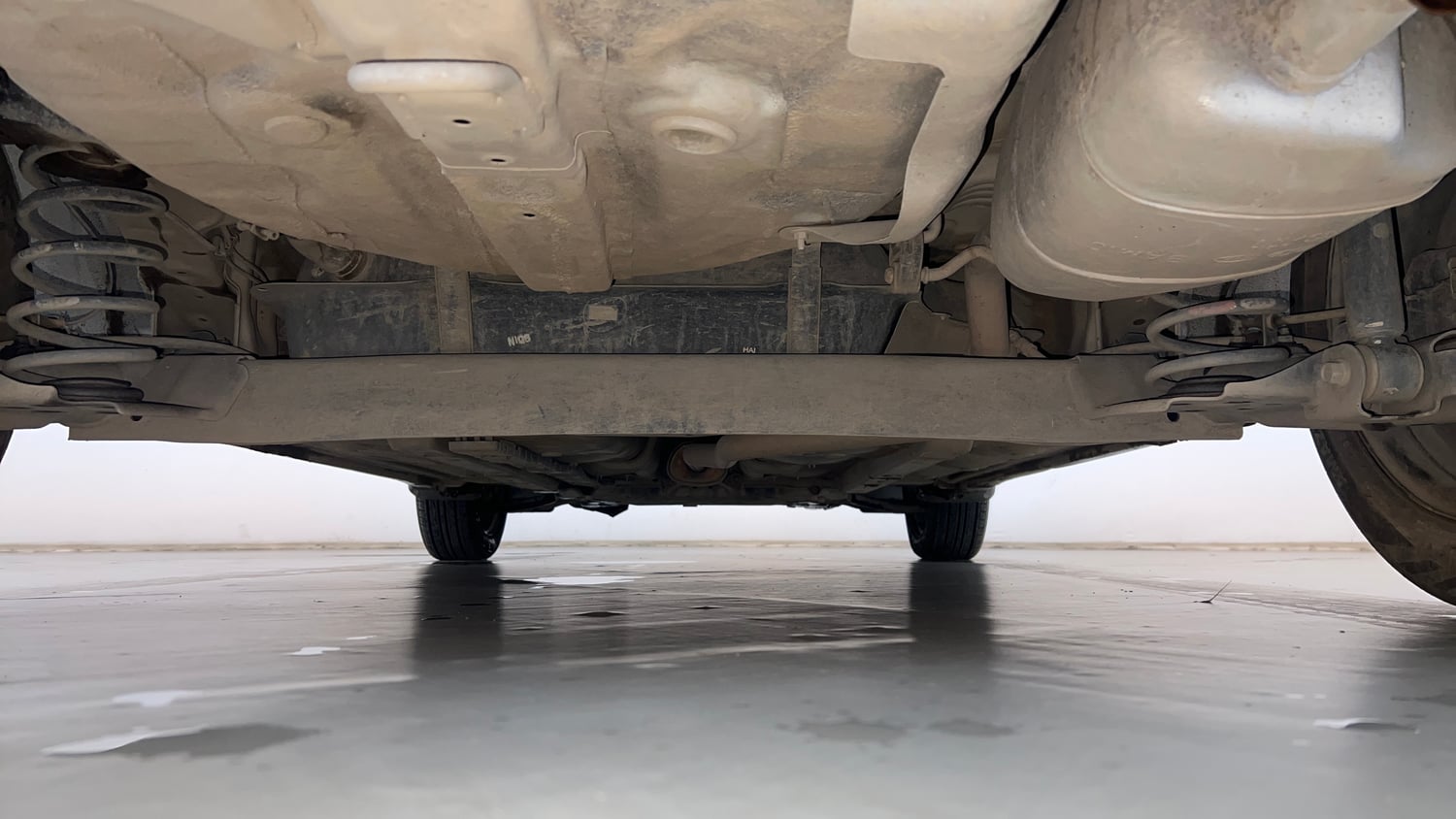 Used 2018 Hyundai Grand i10 Sportz 1.2 Kappa VTVT Petrol Manual extra REAR UNDERBODY VIEW (TAKEN FROM REAR)