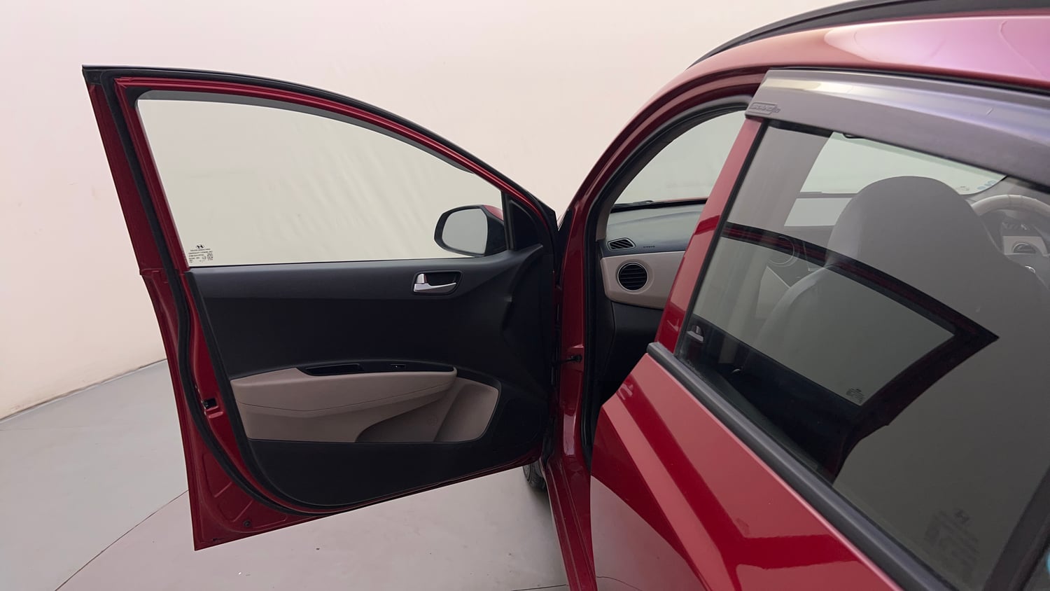 Used 2018 Hyundai Grand i10 Sportz 1.2 Kappa VTVT Petrol Manual interior LEFT FRONT DOOR OPEN VIEW