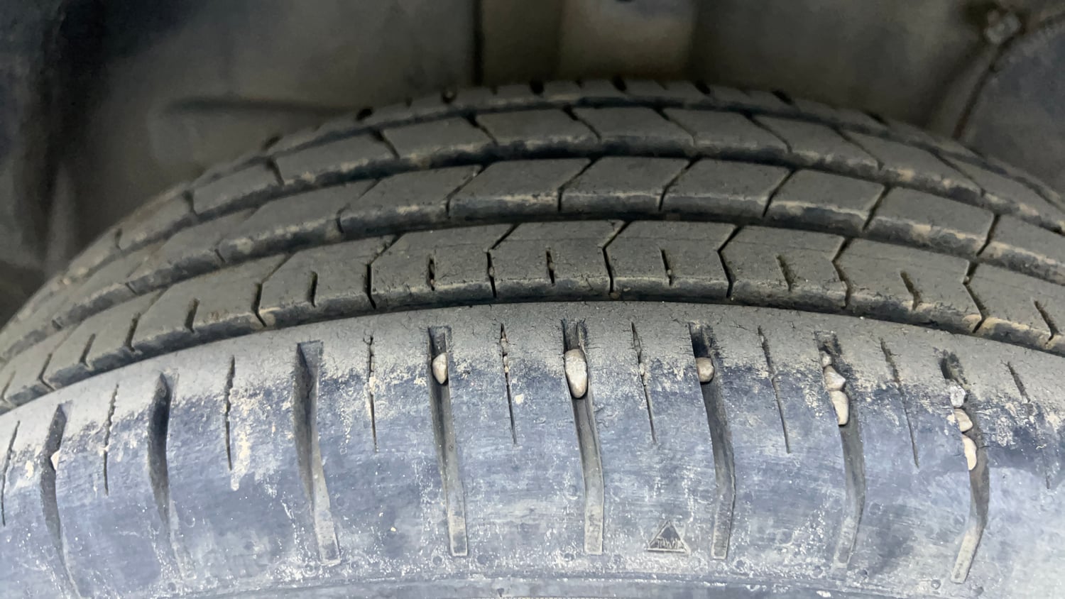 Used 2023 Tata Punch Creative IRA AMT Dual Tone Petrol Automatic tyres RIGHT REAR TYRE TREAD VIEW